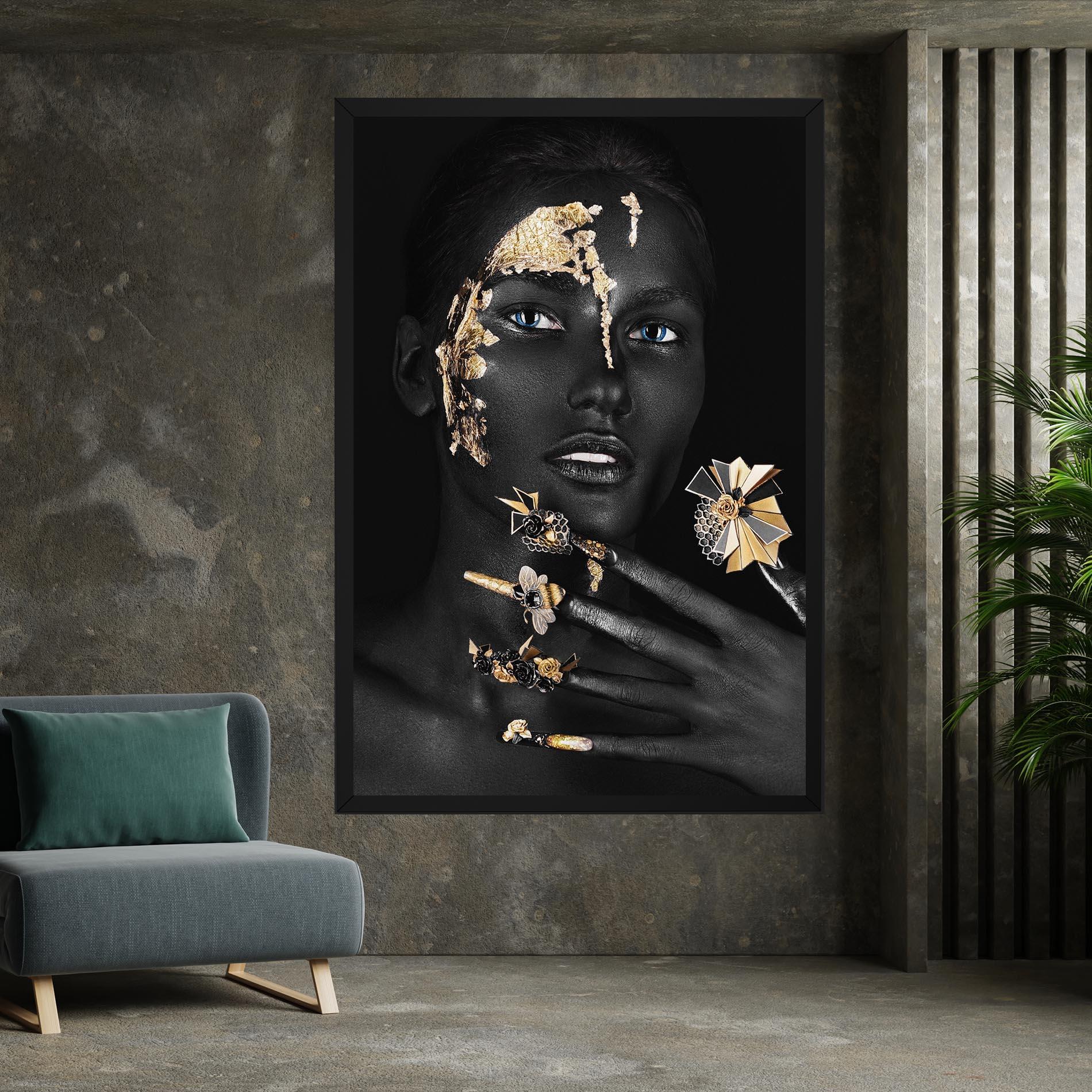 Vászonkép Black Art Makeup mockup 7