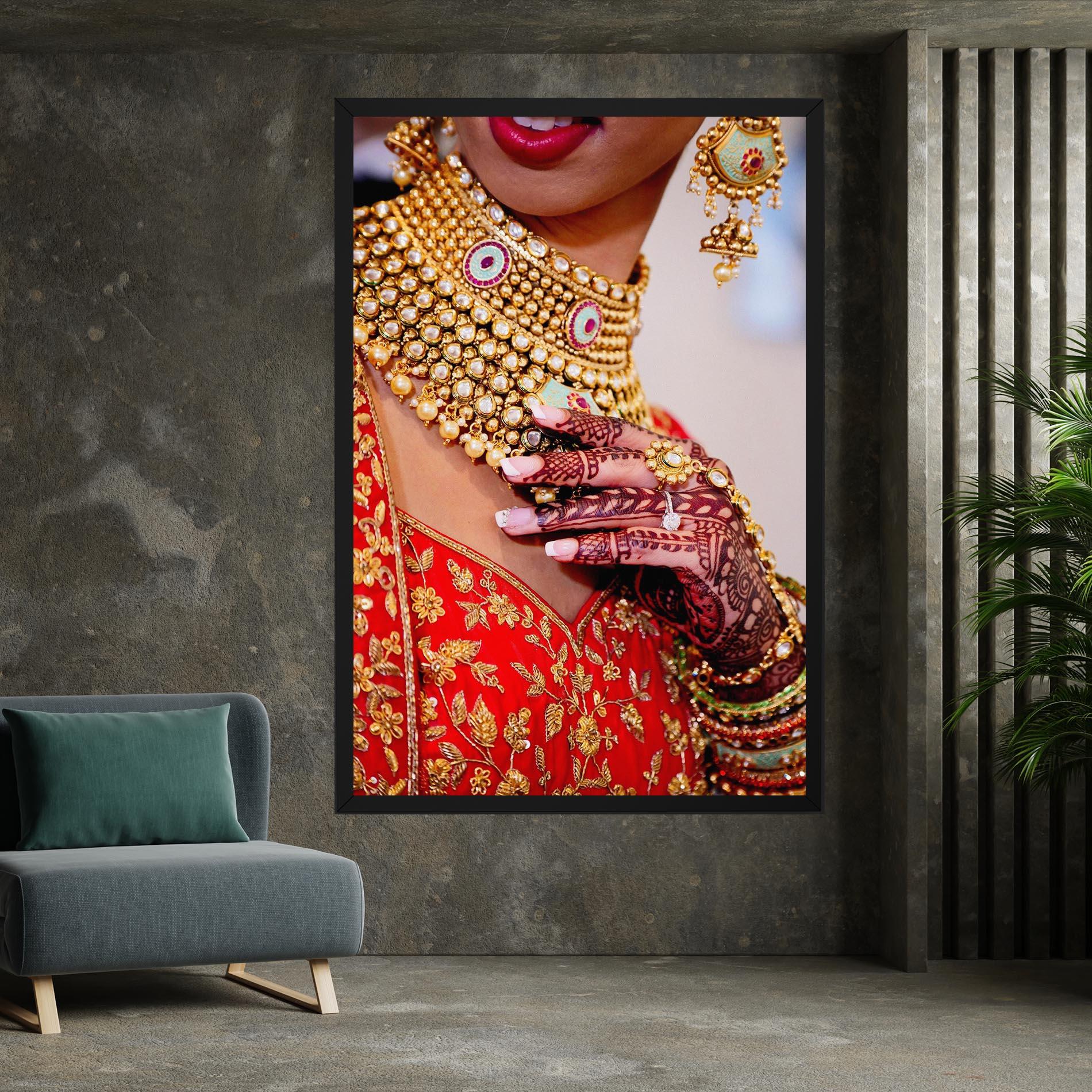 Vászonkép Gold Beautiful Jewelry mockup 7