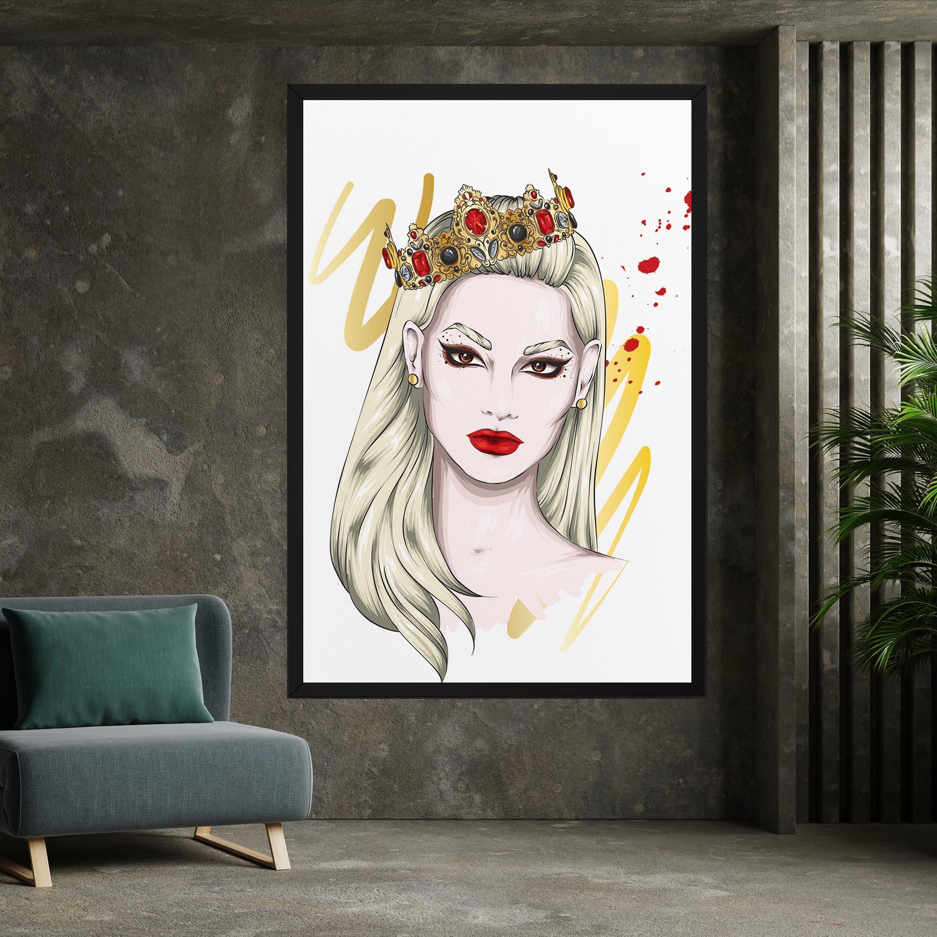 Vászonkép Gold Crown Woman mockup 7