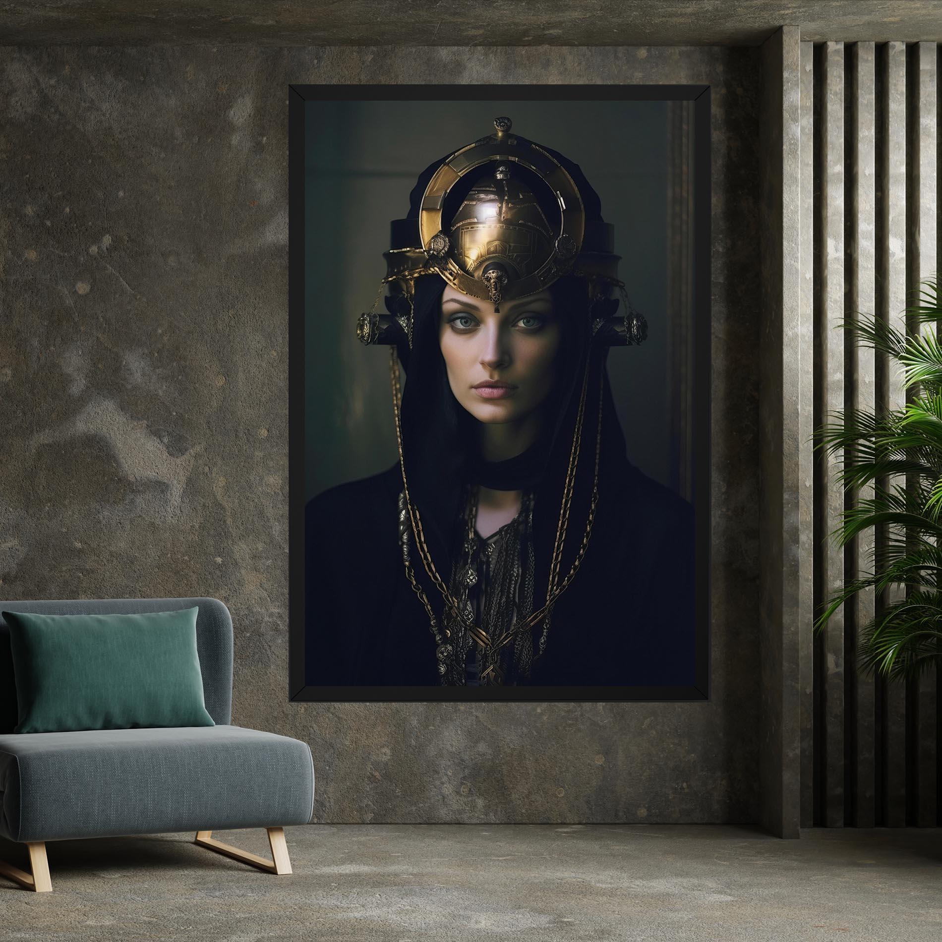 Vászonkép Gold Headpiece mockup 7
