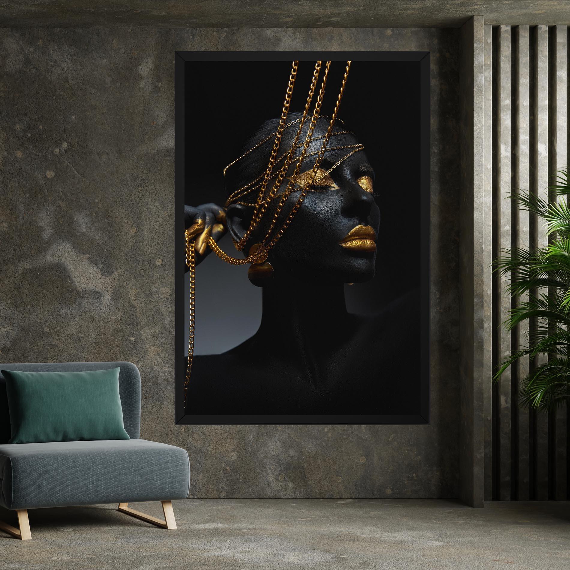 Vászonkép Pretty Gold Chain mockup 7