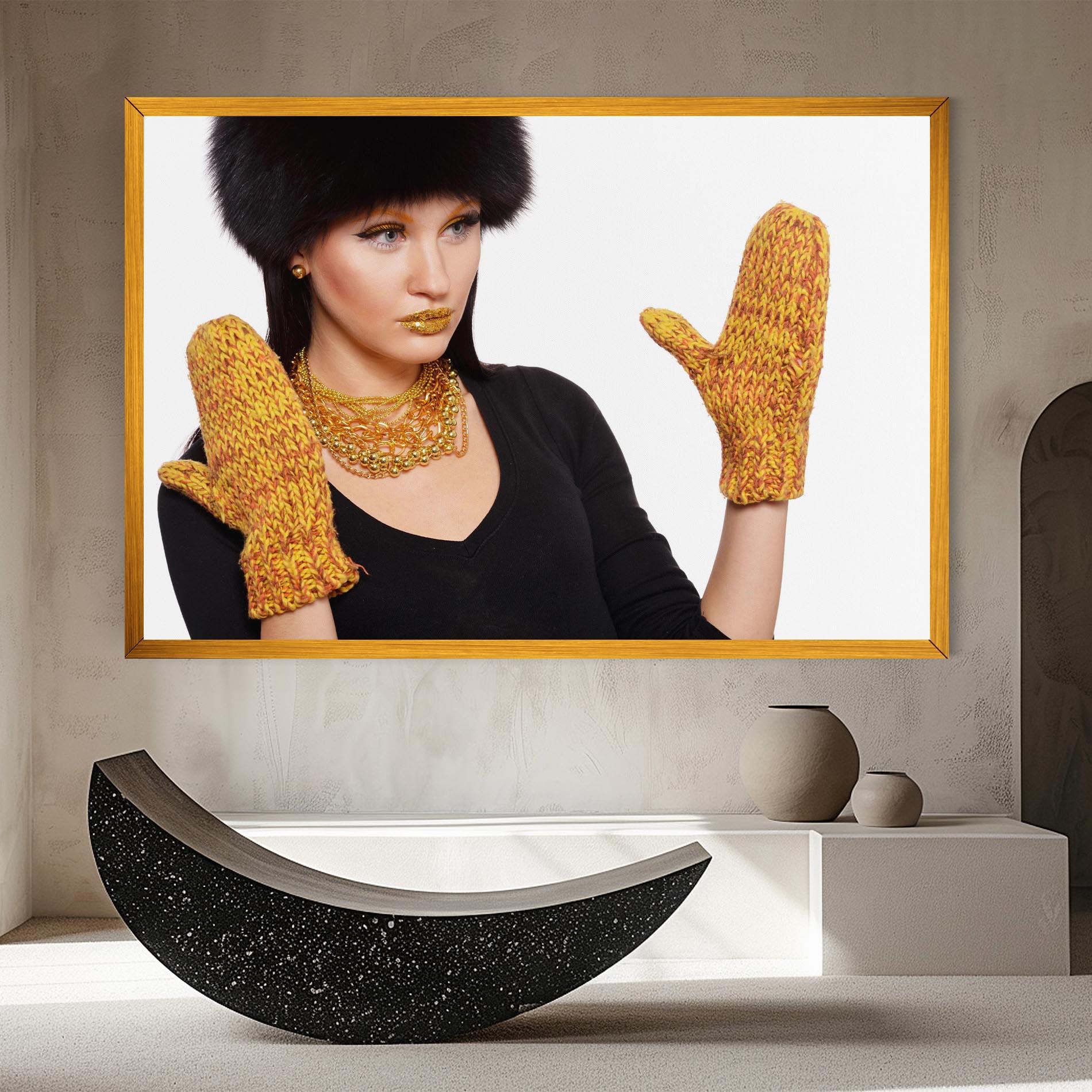 Vászonkép Gold Accessories mockup 8