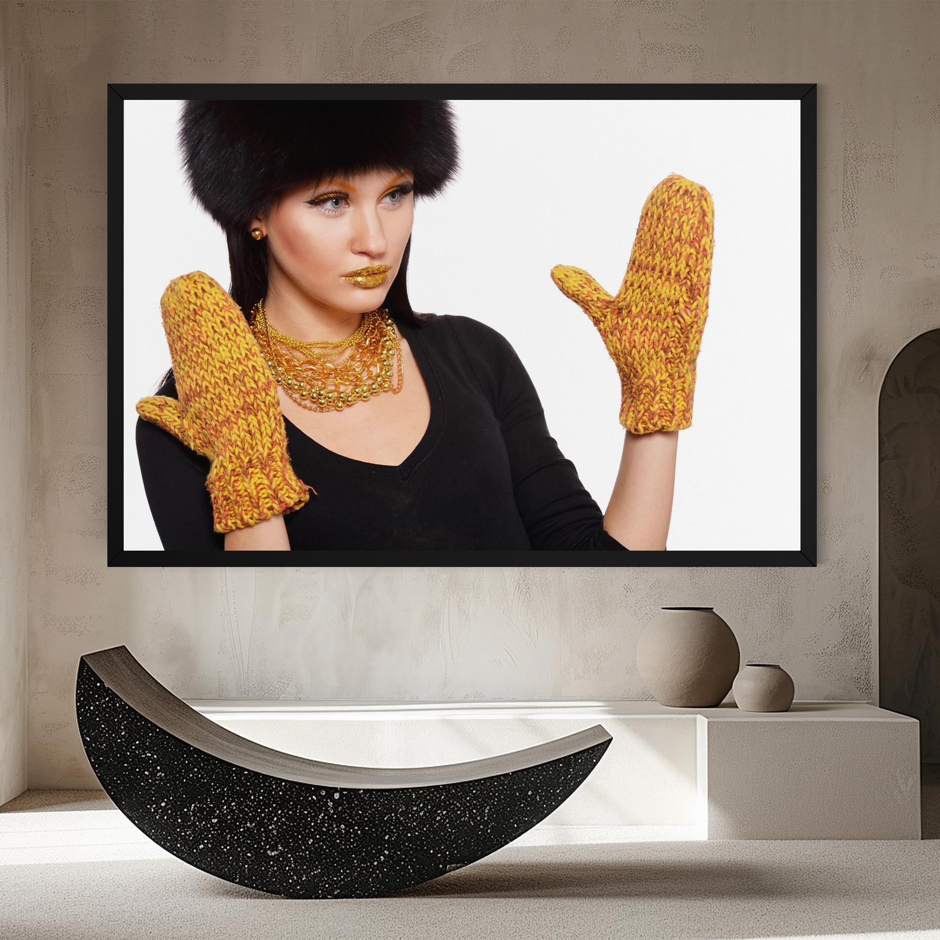 Vászonkép Gold Accessories mockup 8