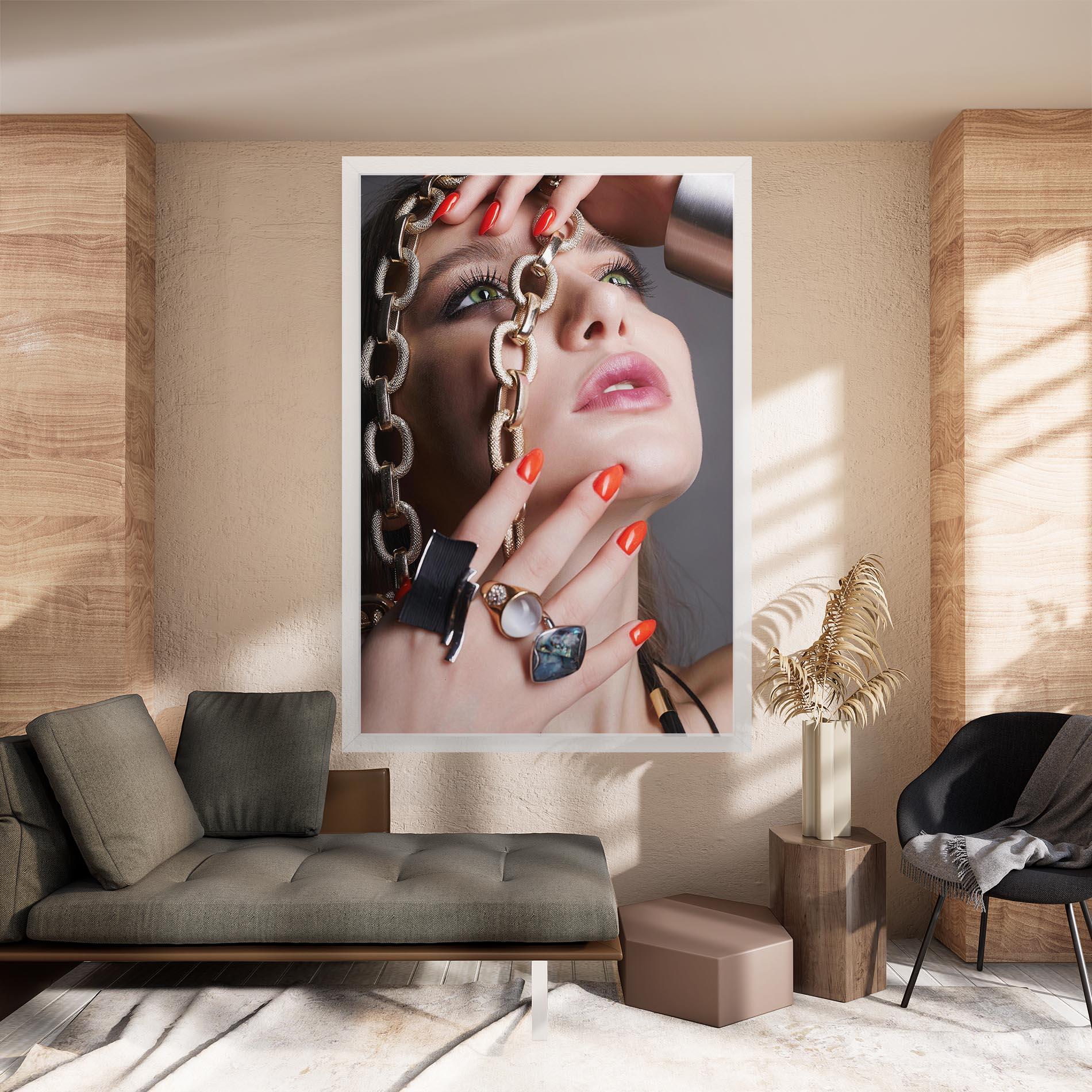 Vászonkép Big Chain Woman mockup 8