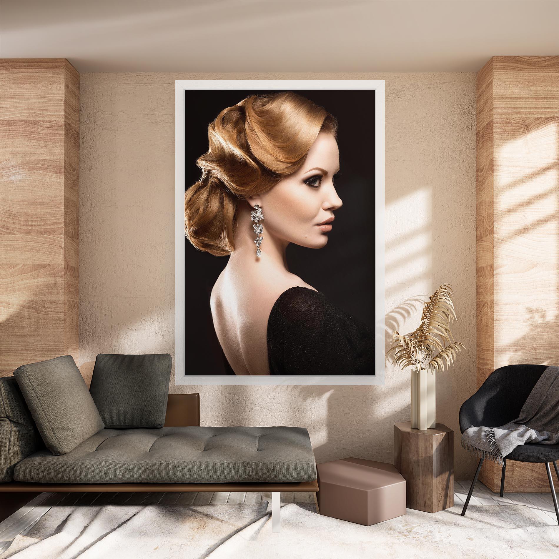 Vászonkép Elegant Earrings mockup 8