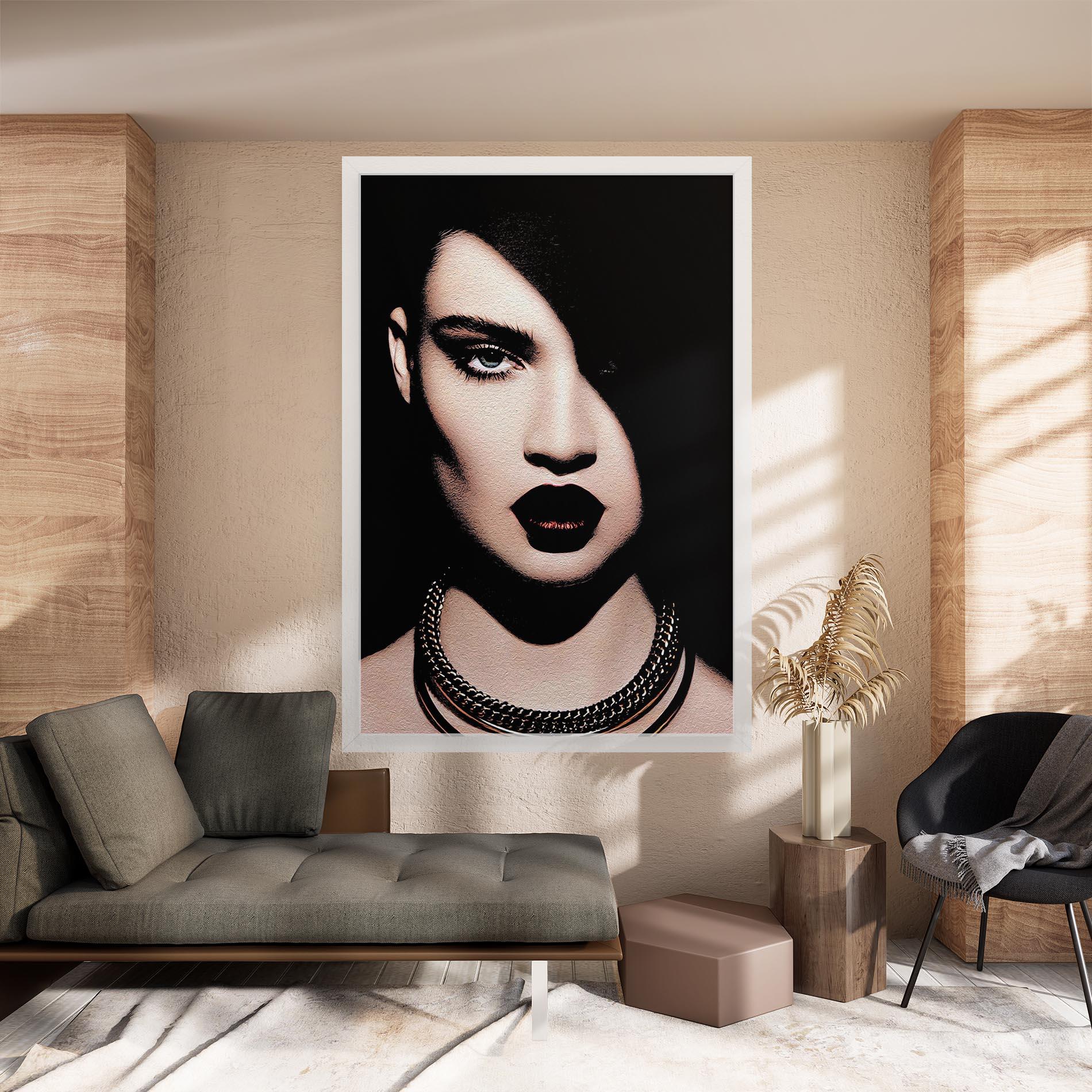 Vászonkép Gold Necklace mockup 8