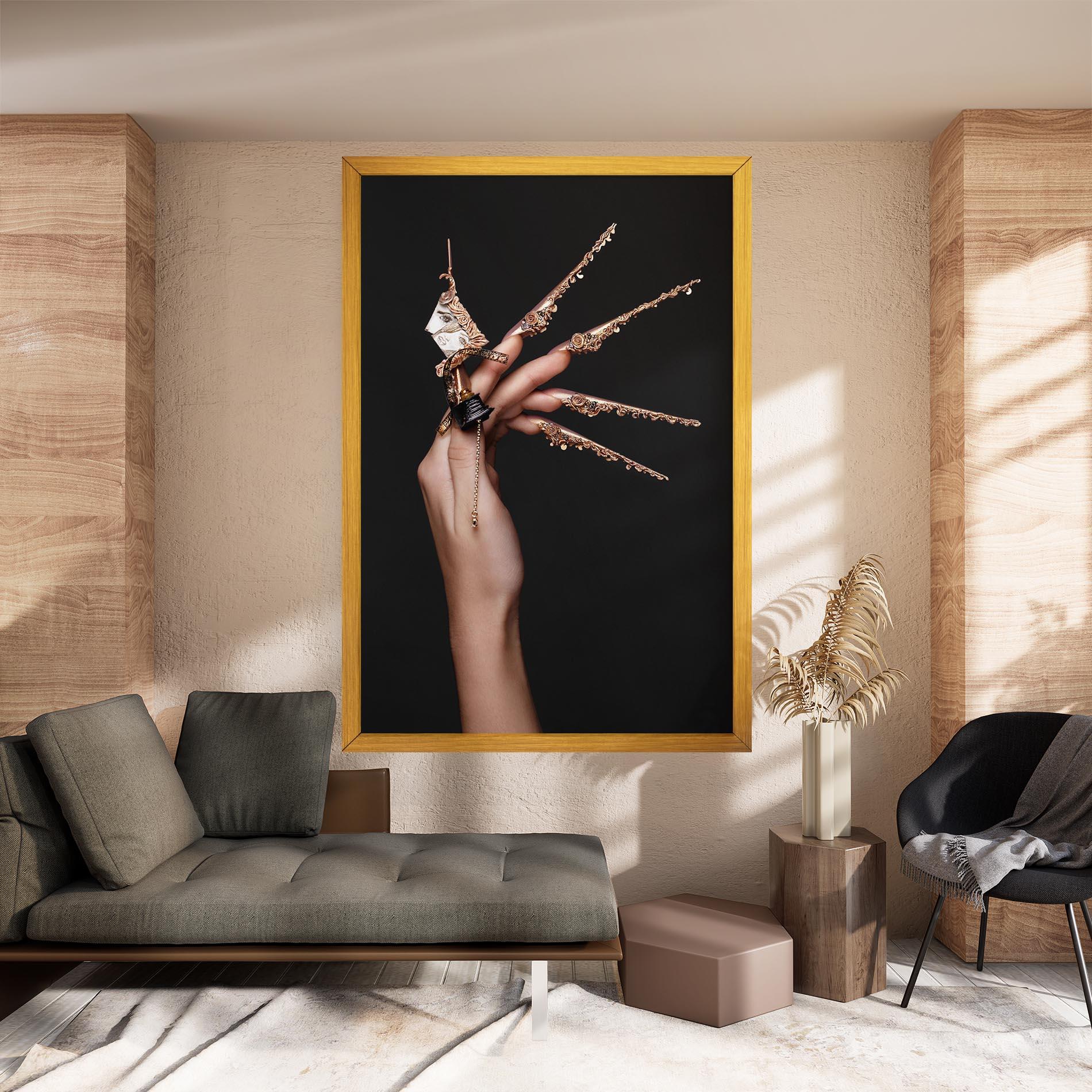 Vászonkép Creative Design Nails mockup 8