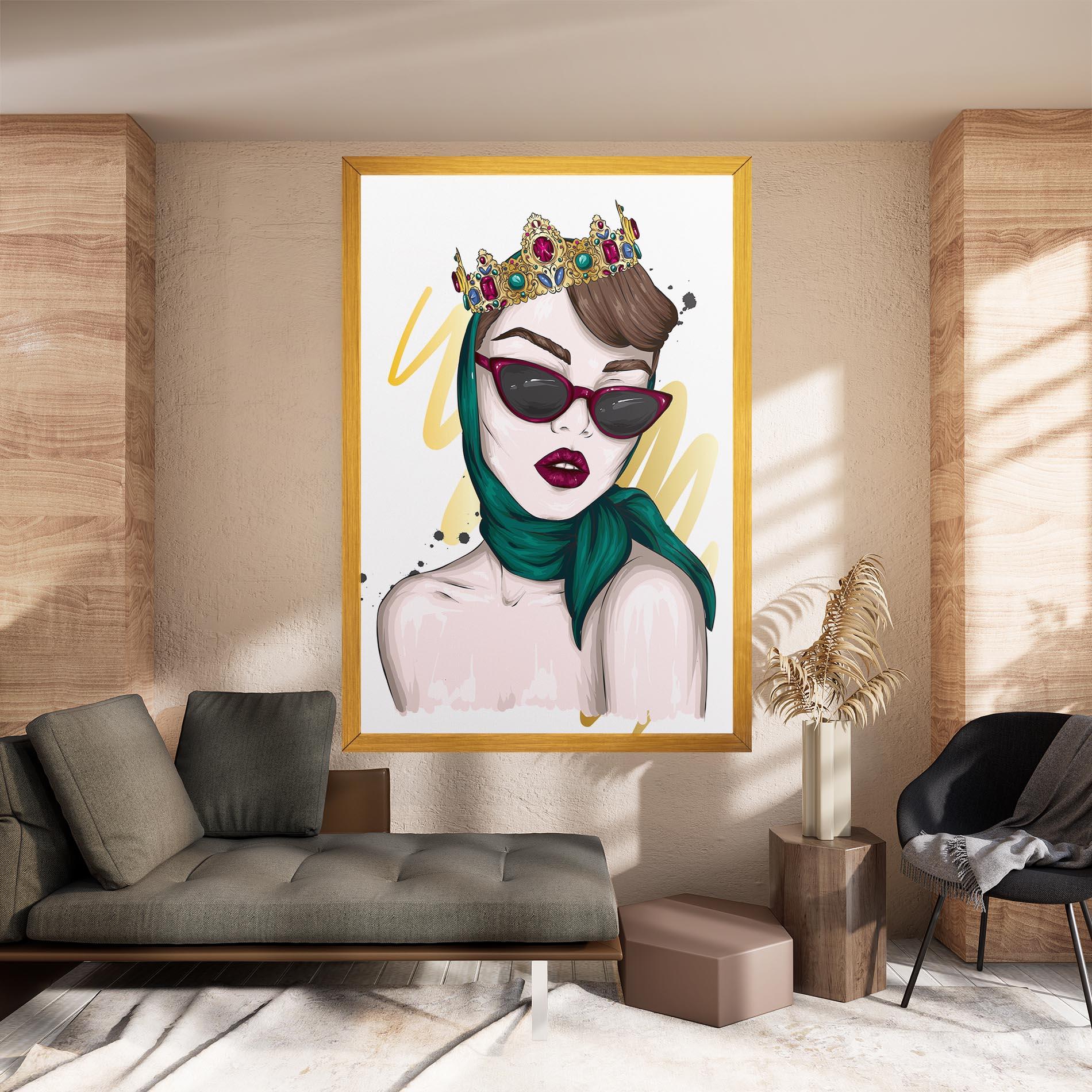 Vászonkép Diva Crown mockup 8