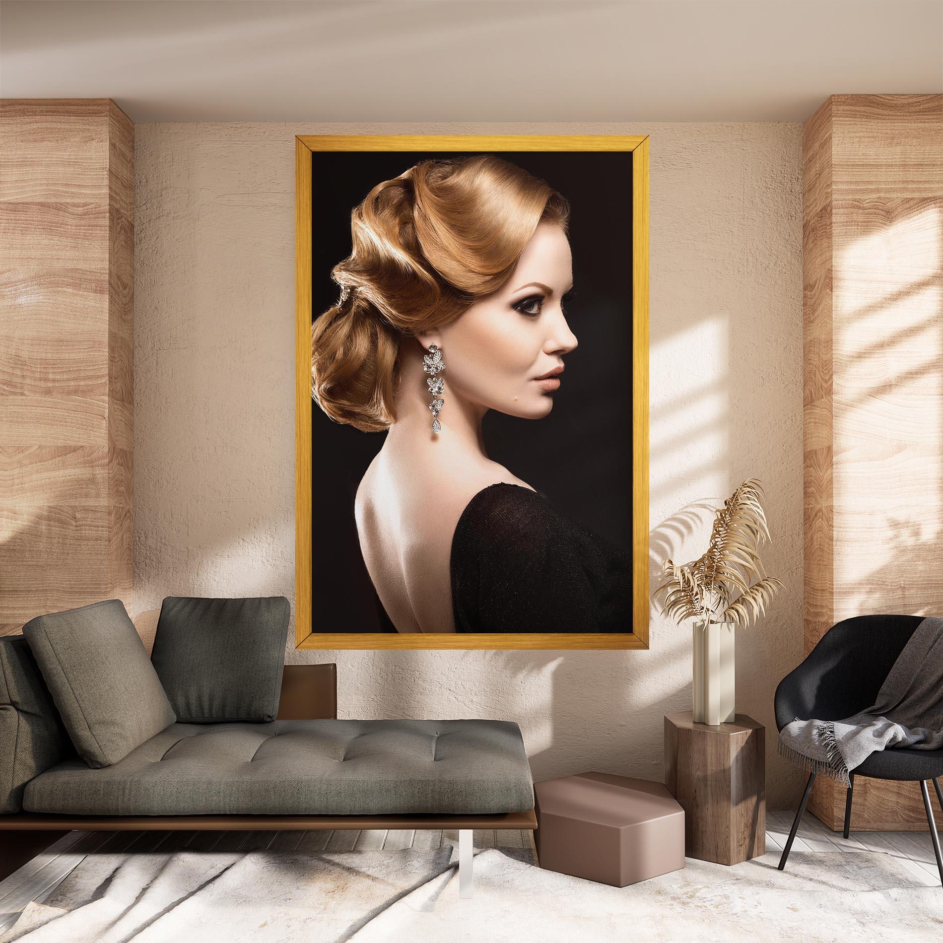 Vászonkép Elegant Earrings mockup 8