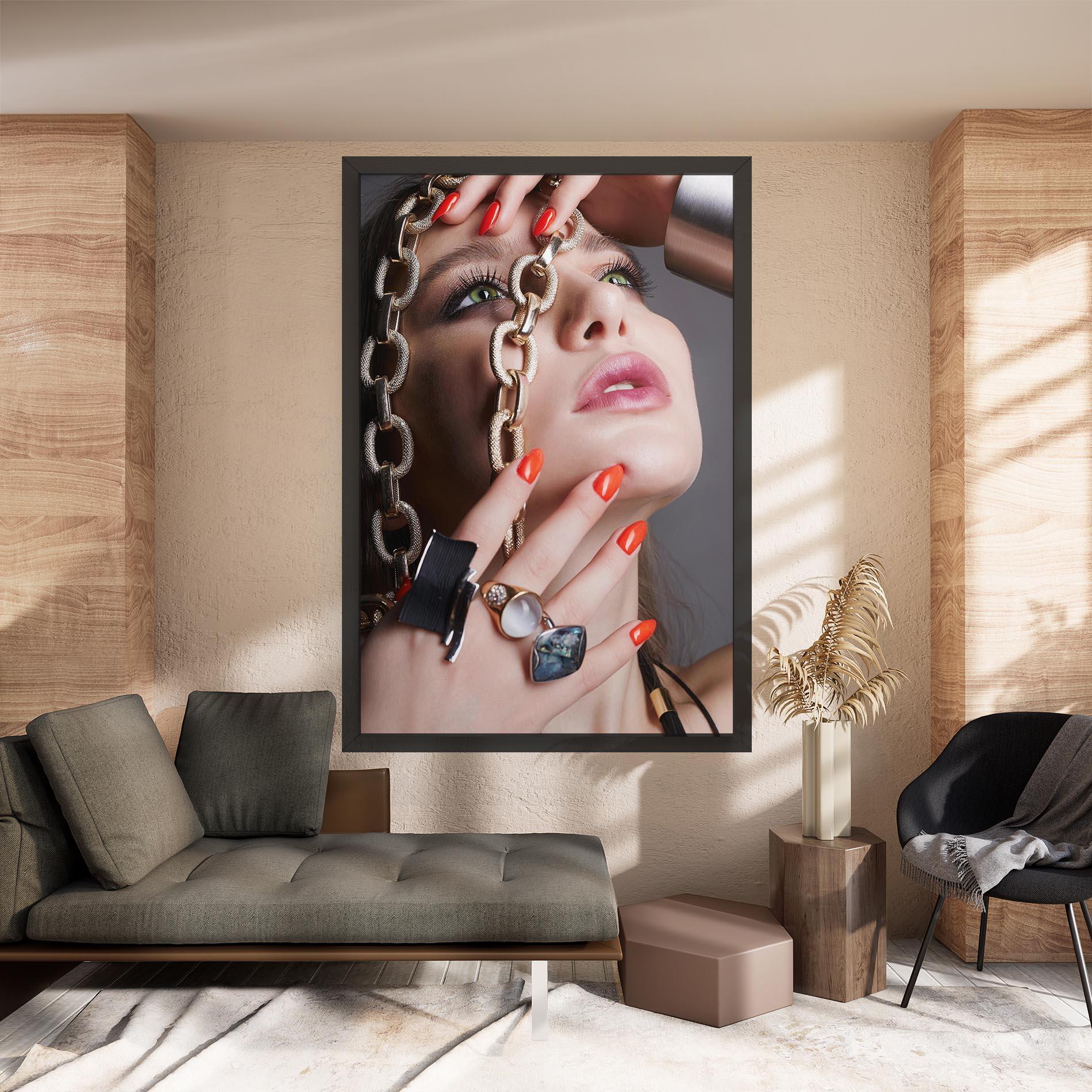 Vászonkép Big Chain Woman mockup 8