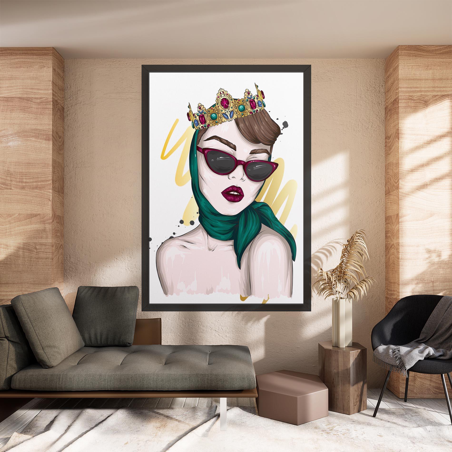 Vászonkép Diva Crown mockup 8