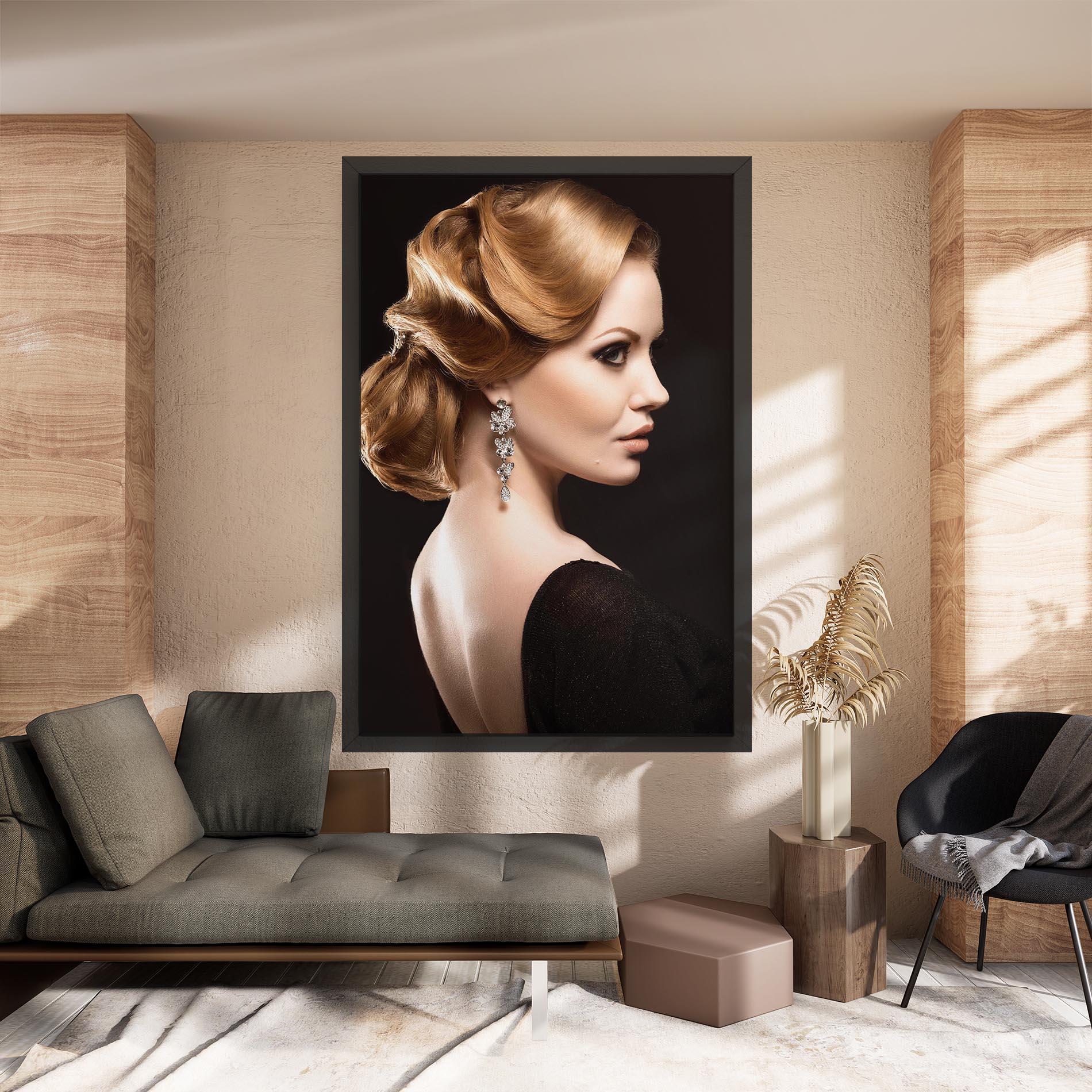 Vászonkép Elegant Earrings mockup 8