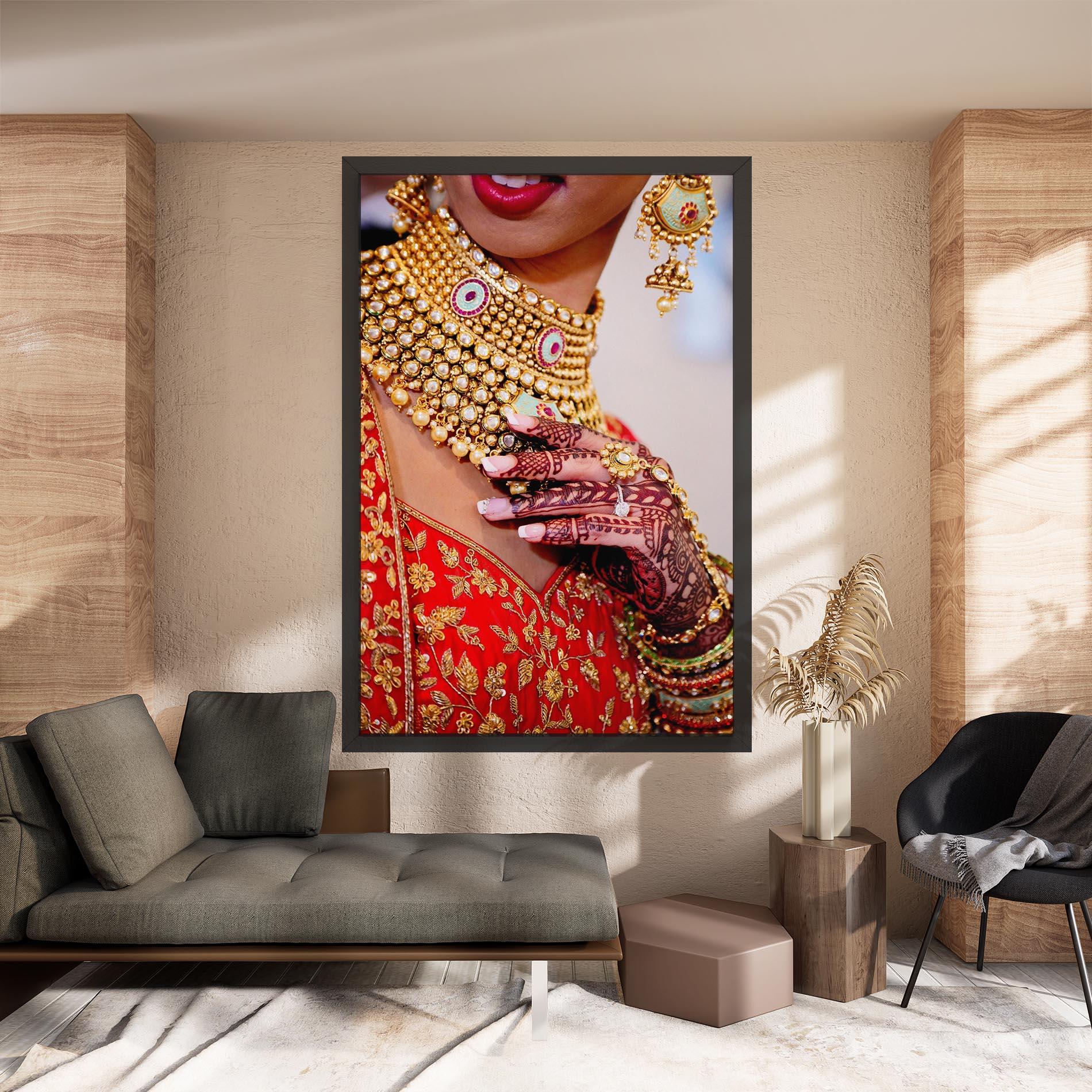 Vászonkép Gold Beautiful Jewelry mockup 8