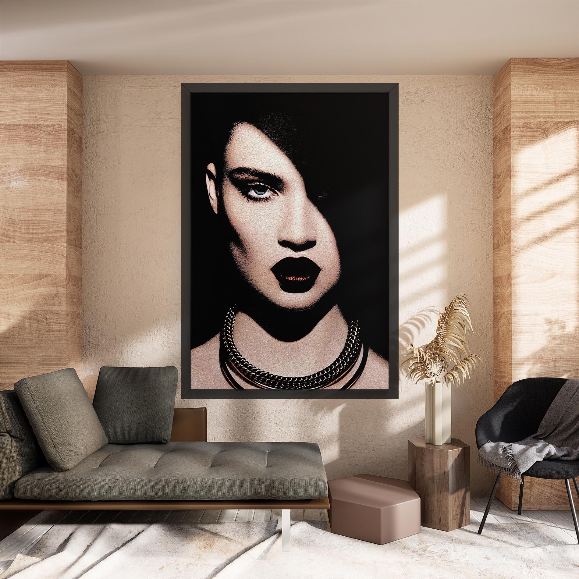 Vászonkép Gold Necklace mockup 8