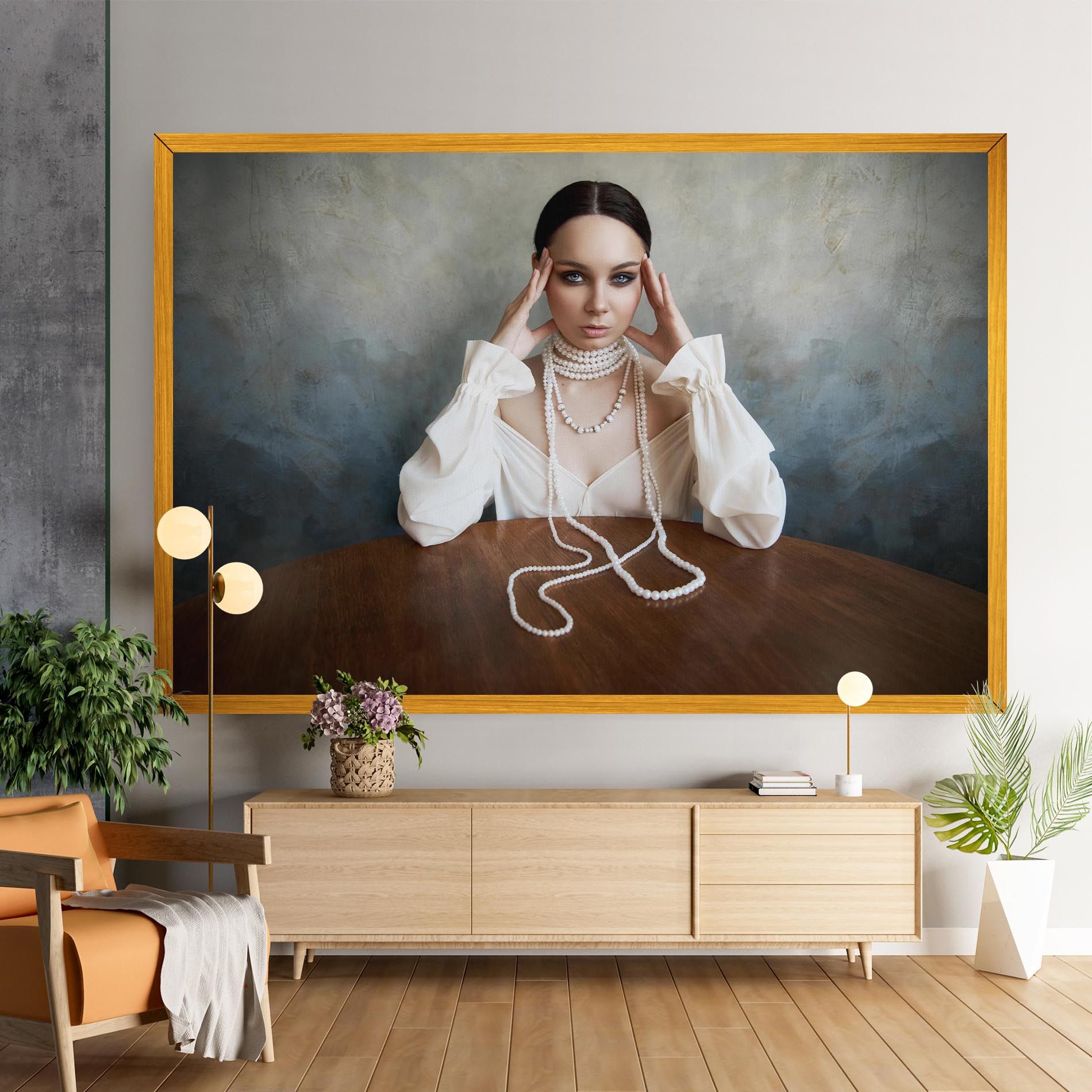 Boho Clothing Necklace mockup 9