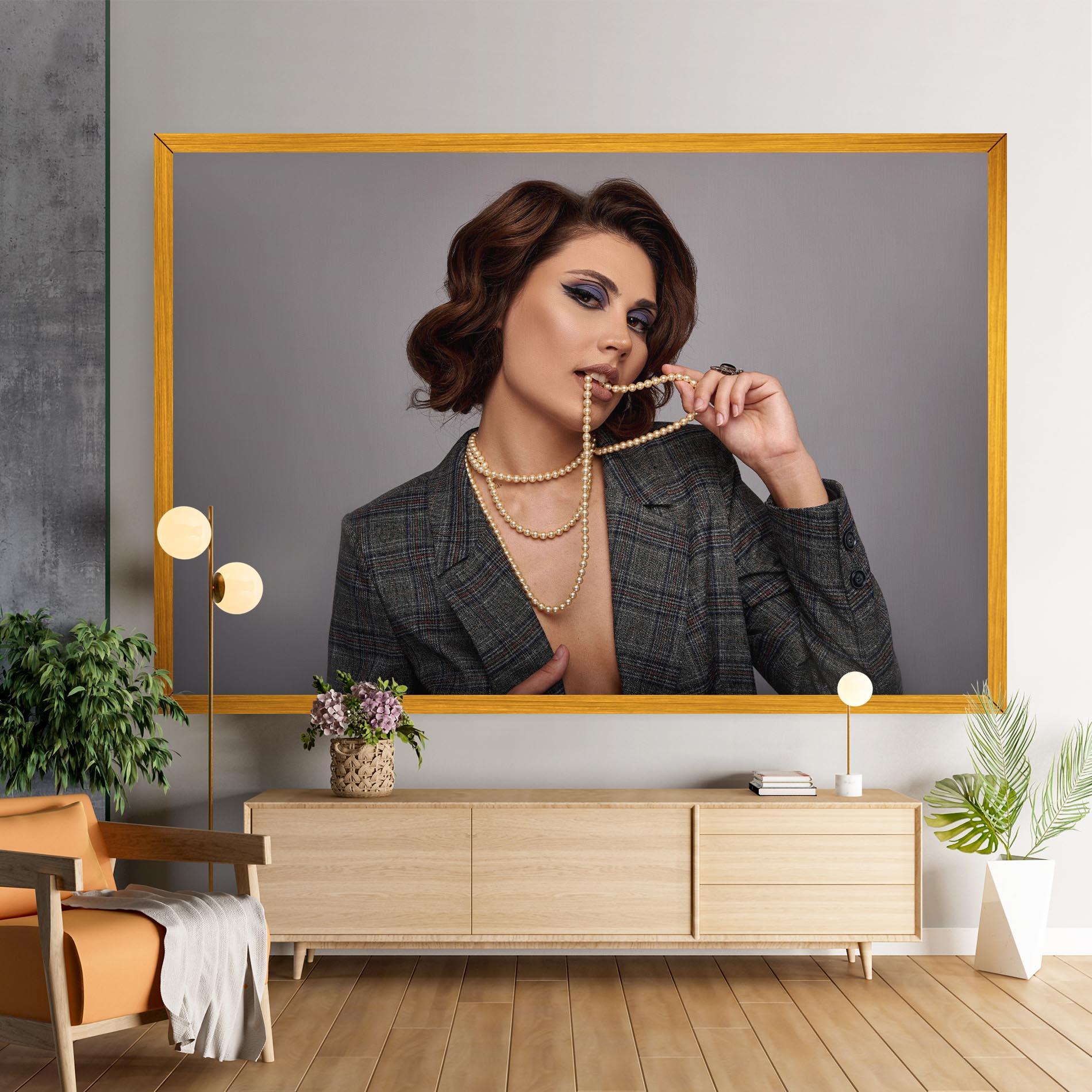 Vászonkép Gold Pearls mockup 9