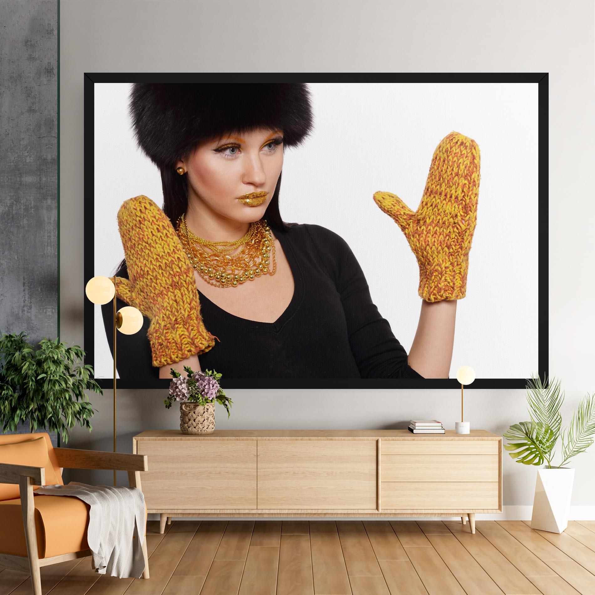 Vászonkép Gold Accessories mockup 9