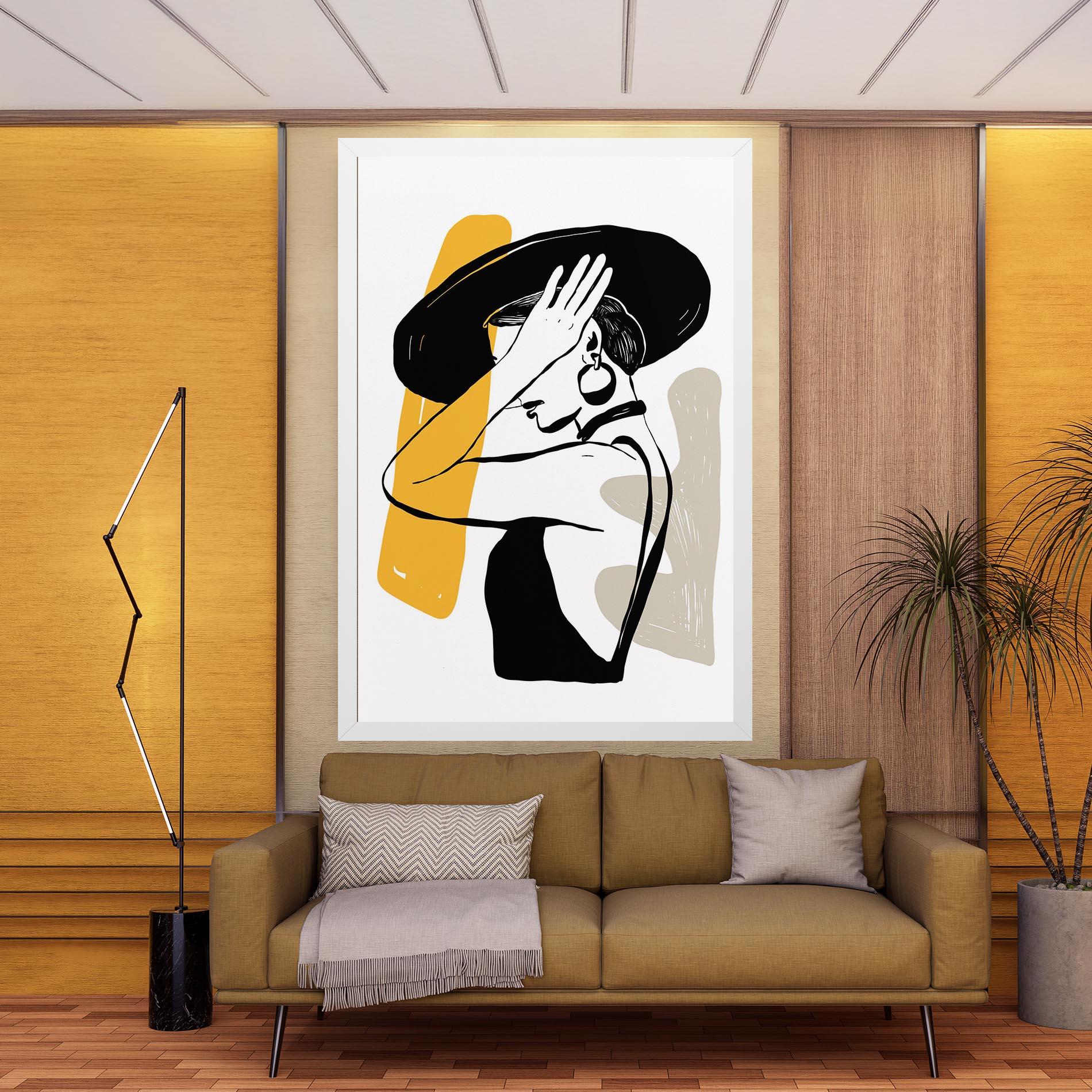 Vászonkép Big Earring mockup 9