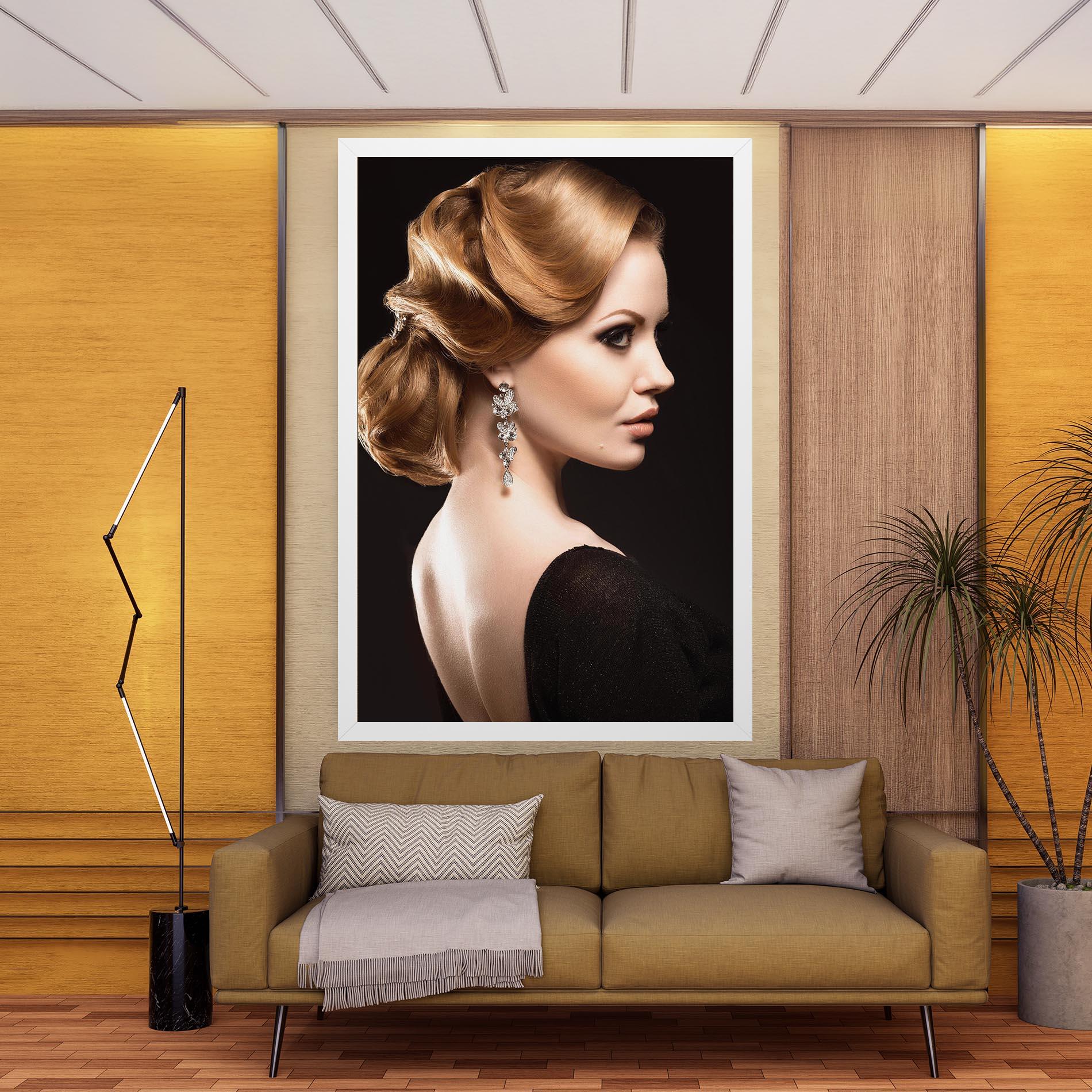 Vászonkép Elegant Earrings mockup 9