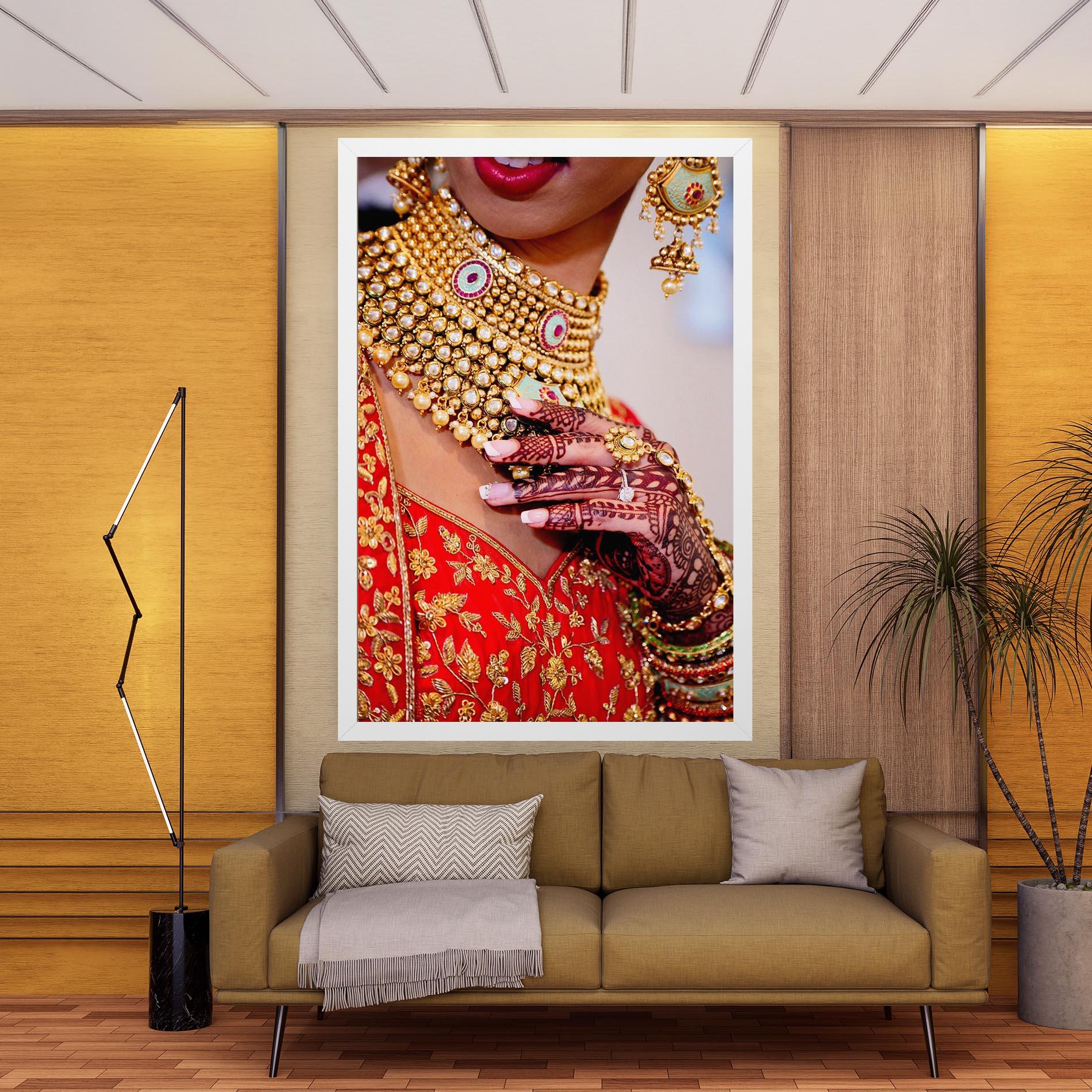 Vászonkép Gold Beautiful Jewelry mockup 9