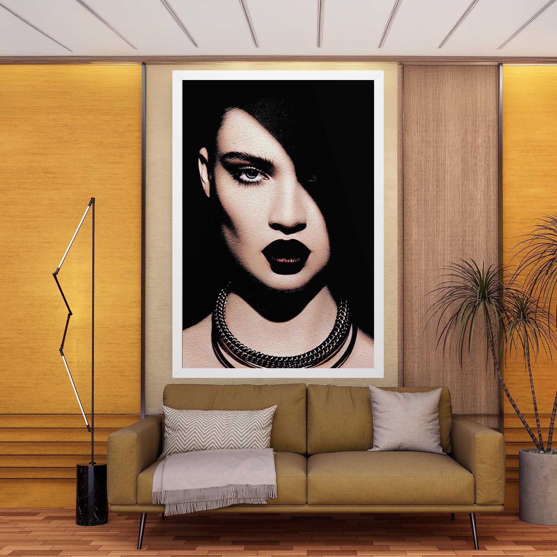 Vászonkép Gold Necklace mockup 9