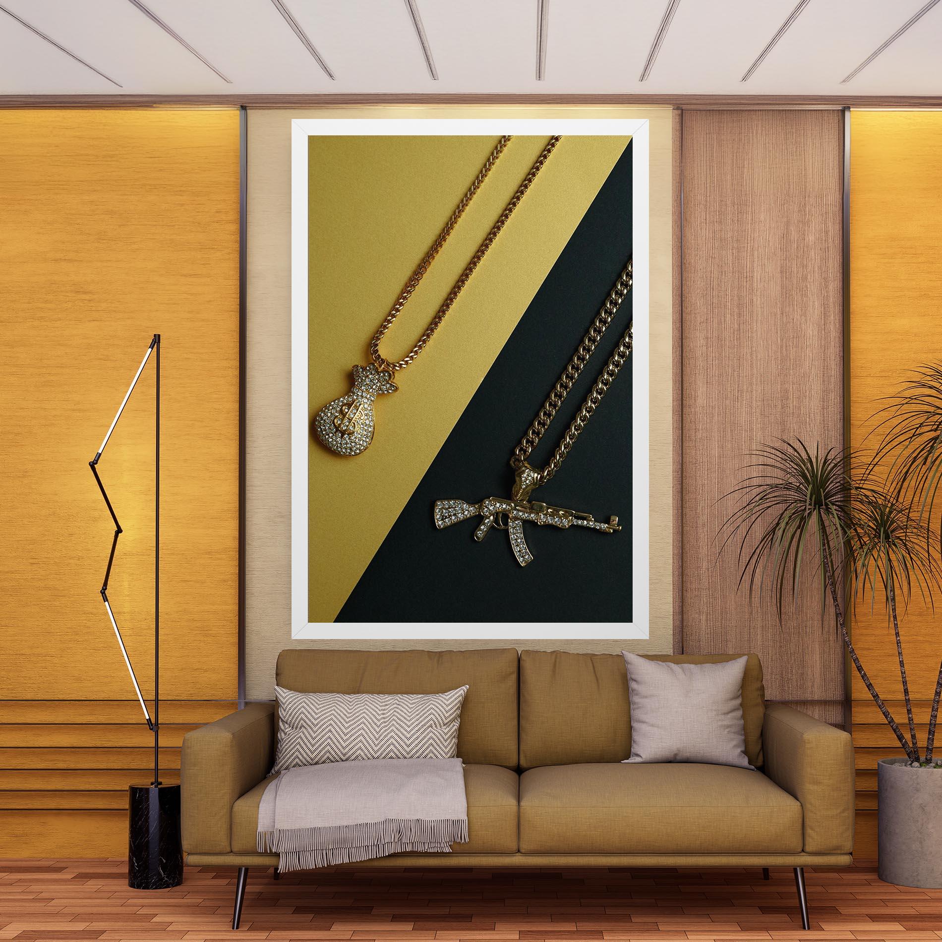 Vászonkép Gun Neckace mockup 9