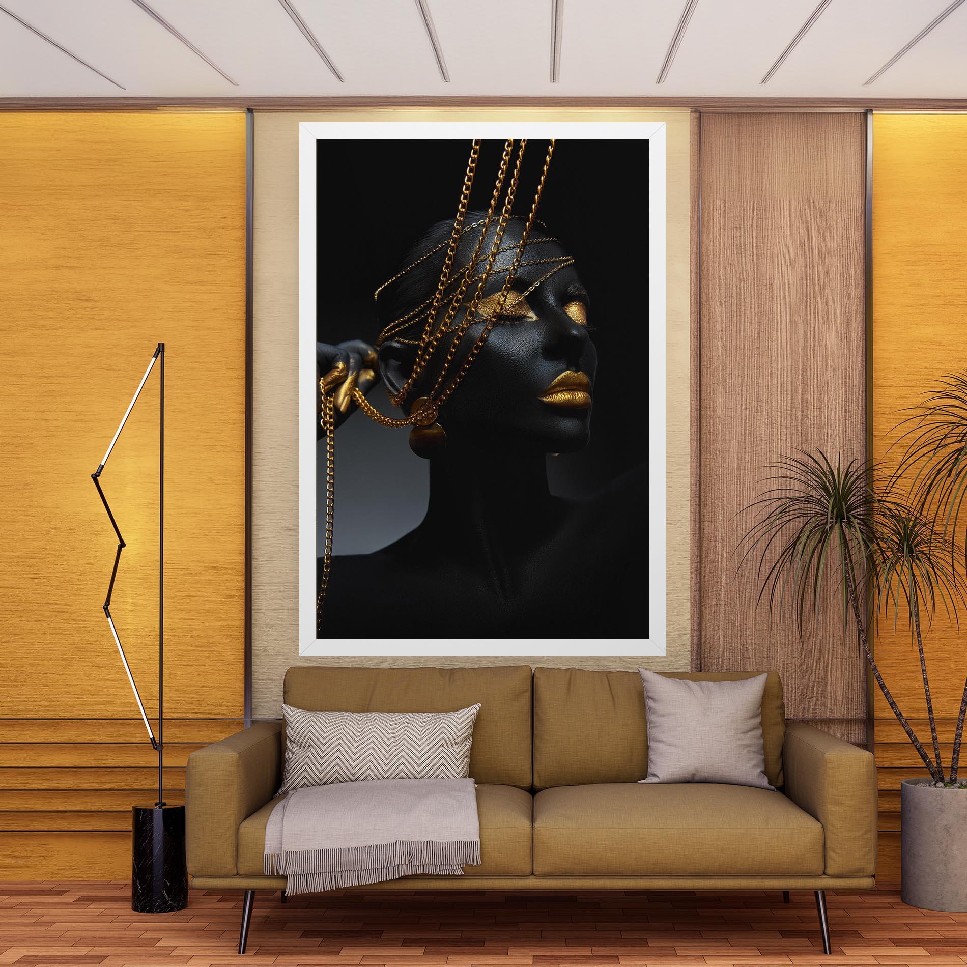 Vászonkép Pretty Gold Chain mockup 9