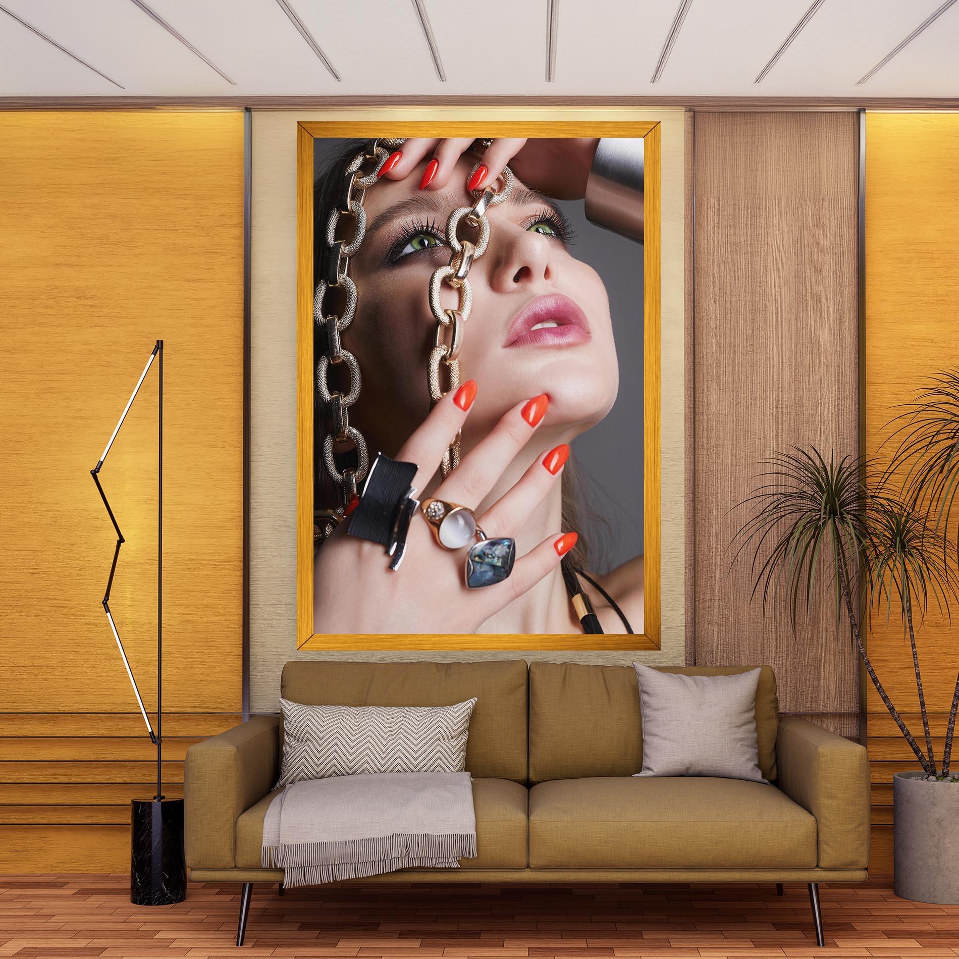 Vászonkép Big Chain Woman mockup 9