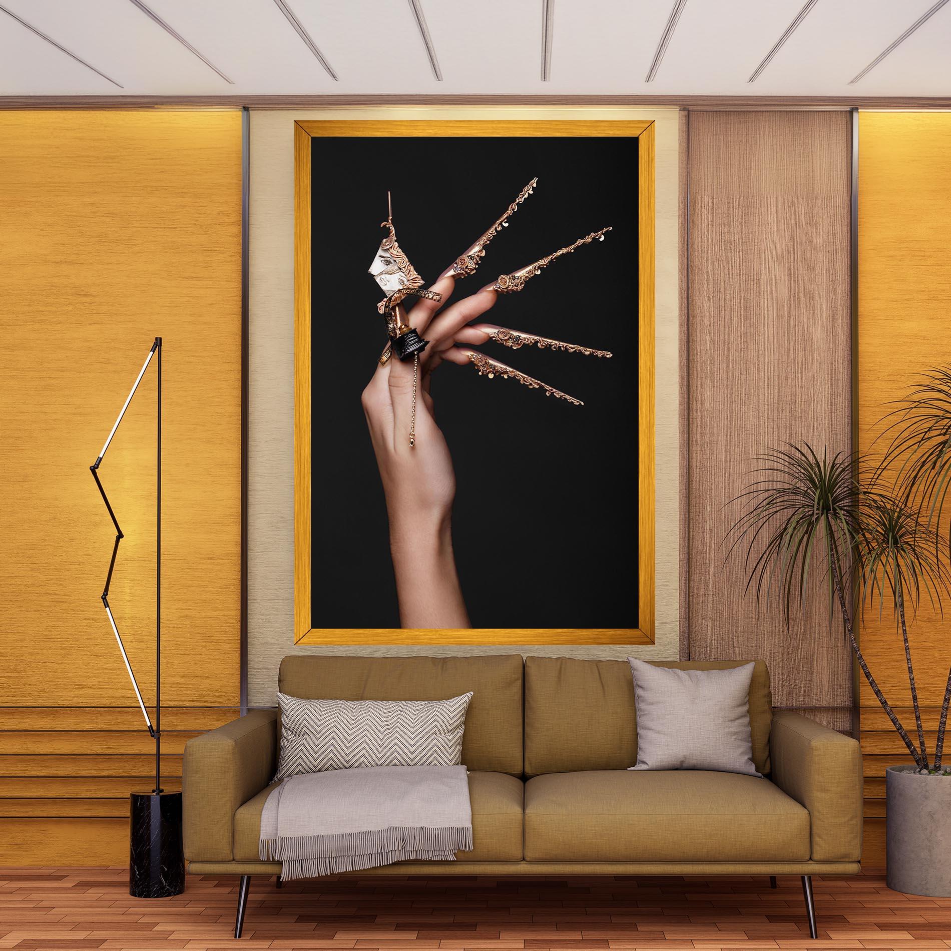 Vászonkép Creative Design Nails mockup 9