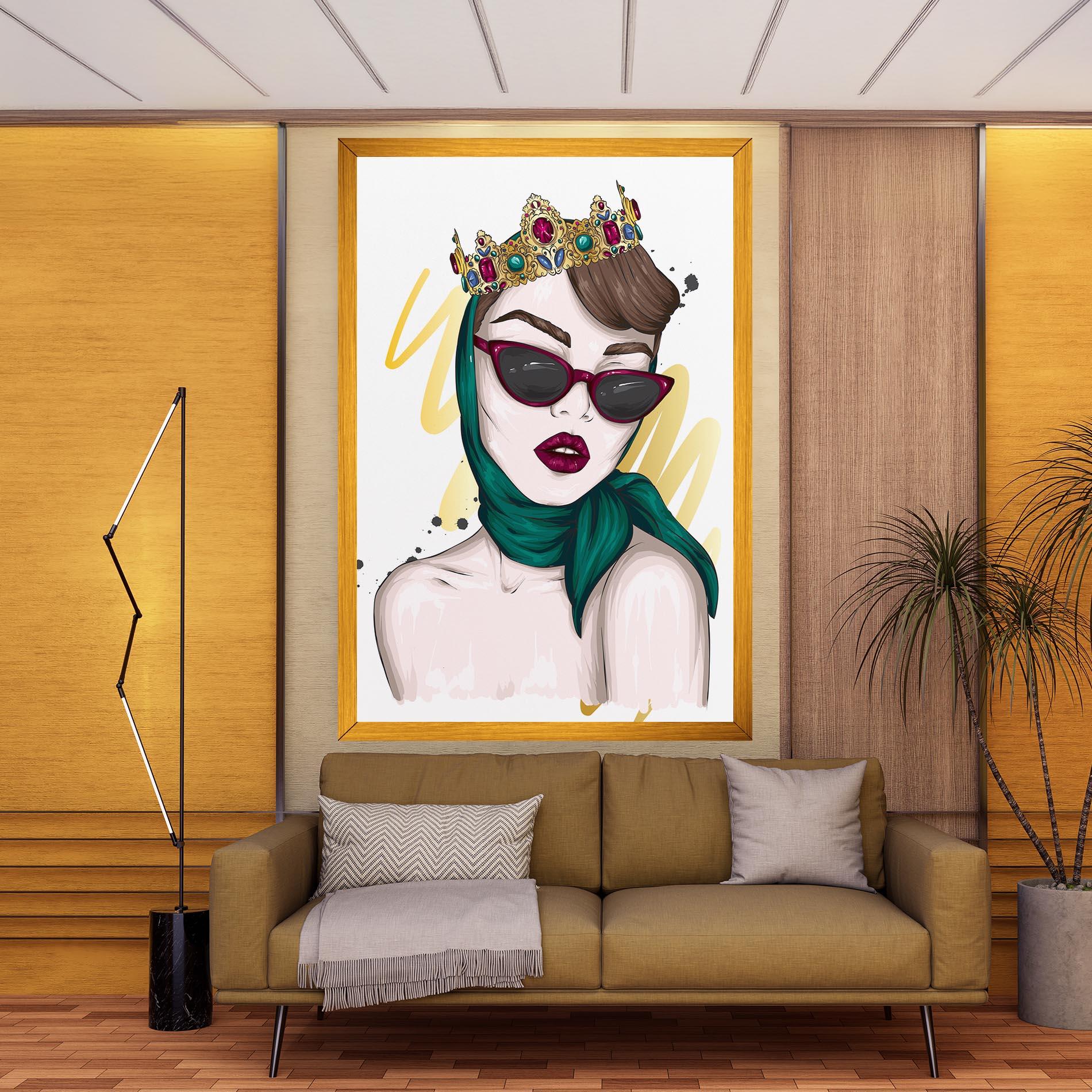 Vászonkép Diva Crown mockup 9