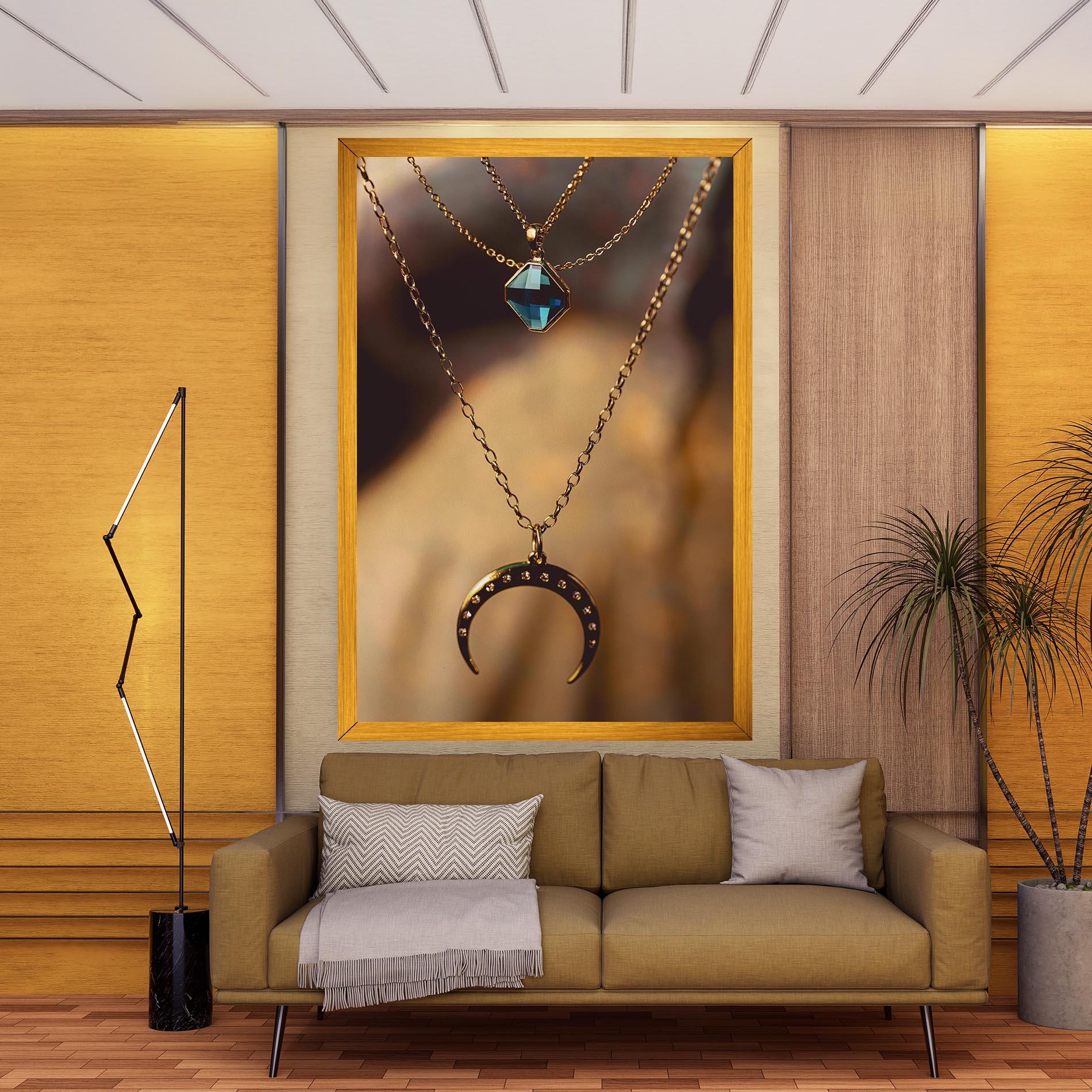 Vászonkép Moon Blue Necklace mockup 9