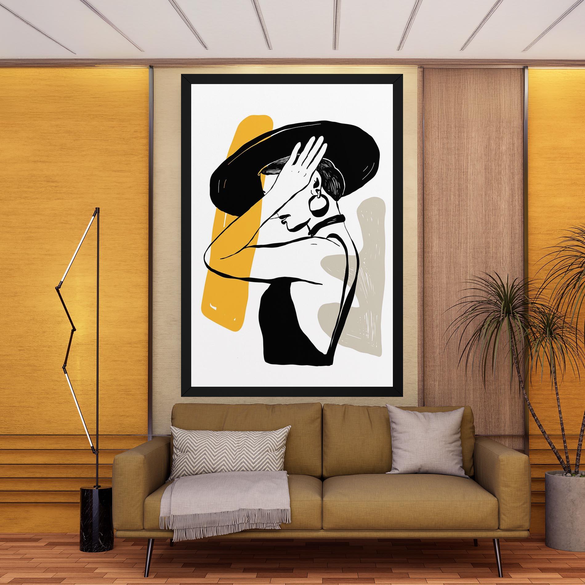 Vászonkép Big Earring mockup 9