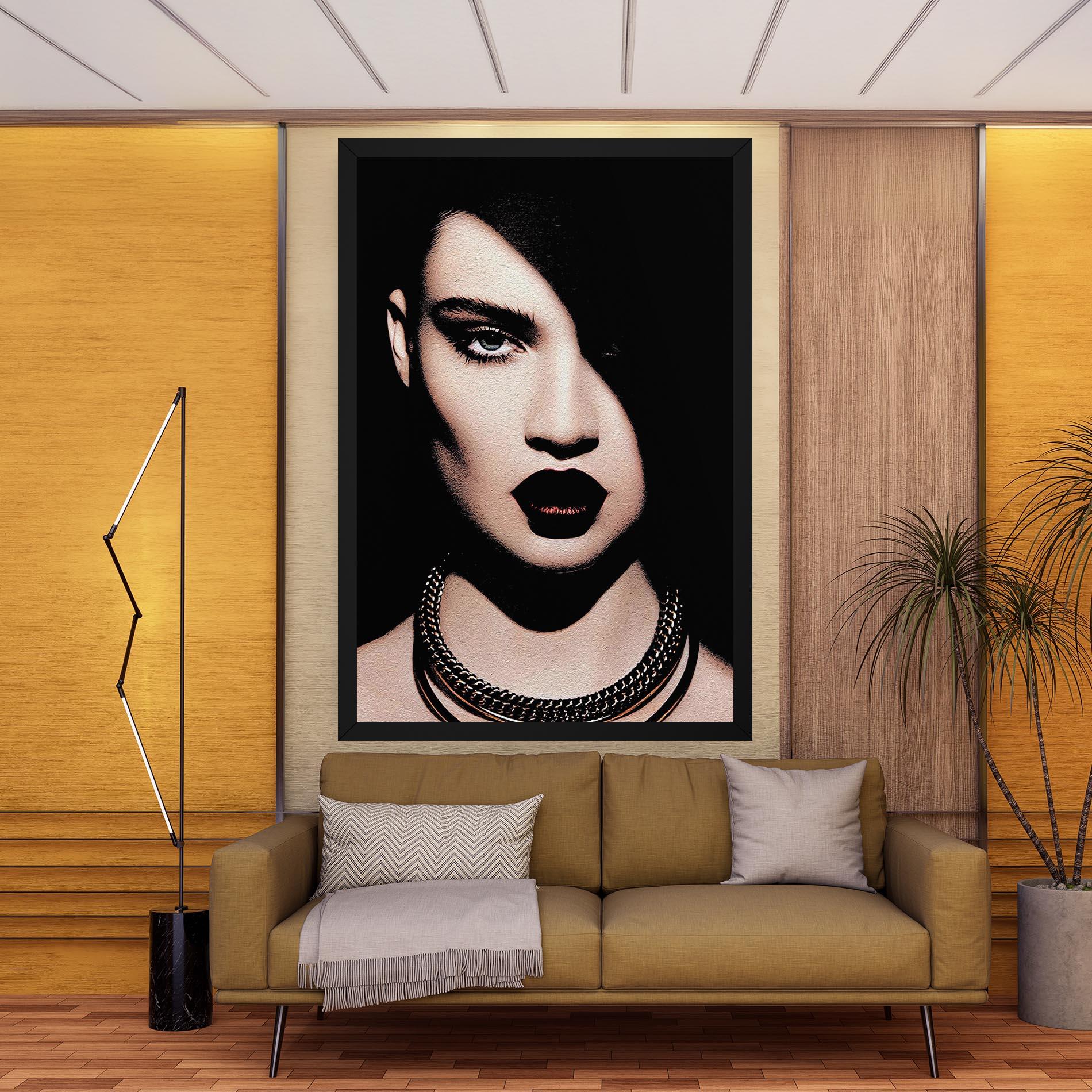 Vászonkép Gold Necklace mockup 9