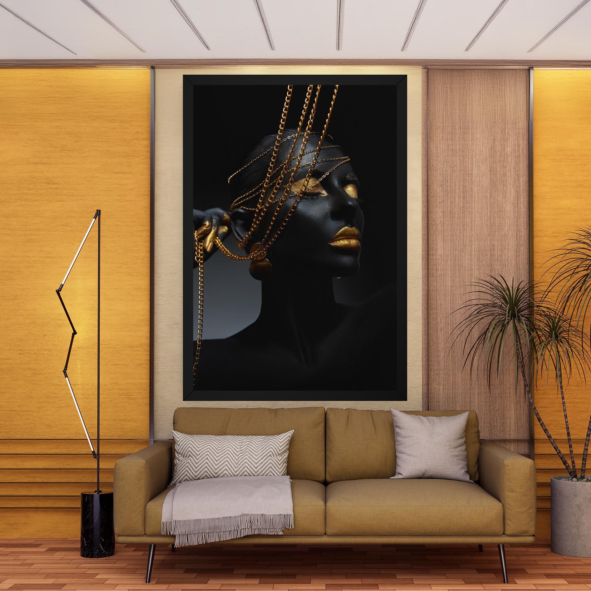 Vászonkép Pretty Gold Chain mockup 9