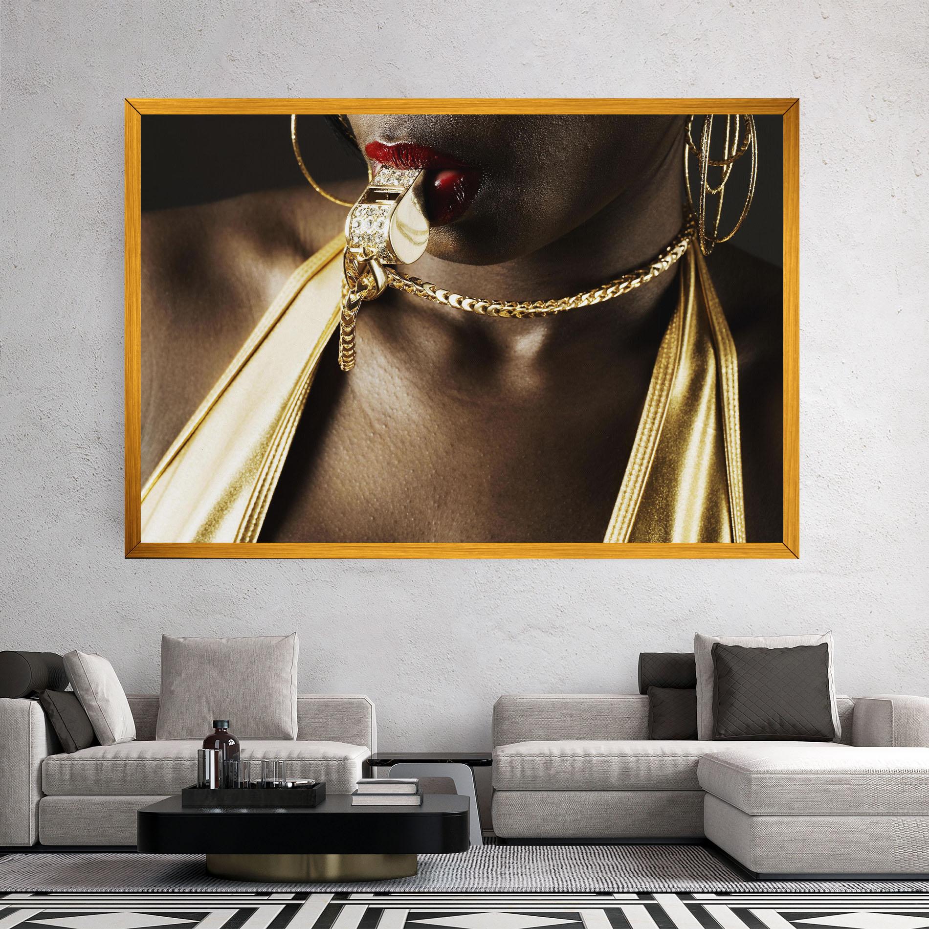 Vászonkép Golden Whistle mockup 2