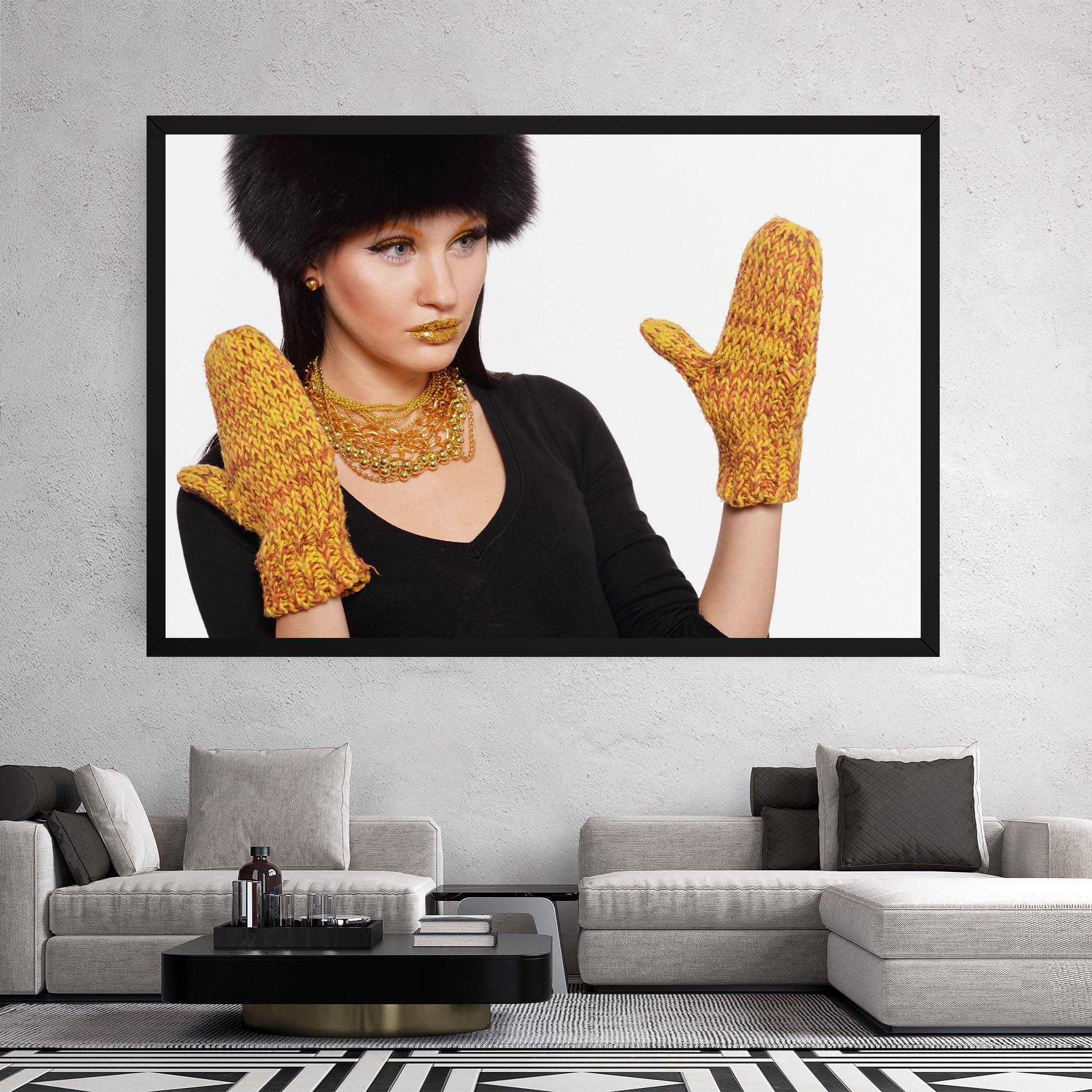 Vászonkép Gold Accessories mockup 2