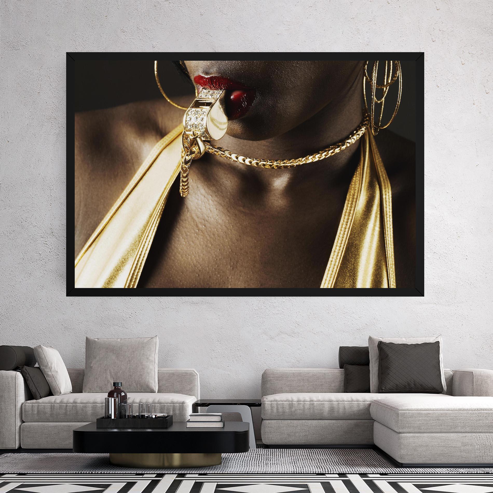 Vászonkép Golden Whistle mockup 2