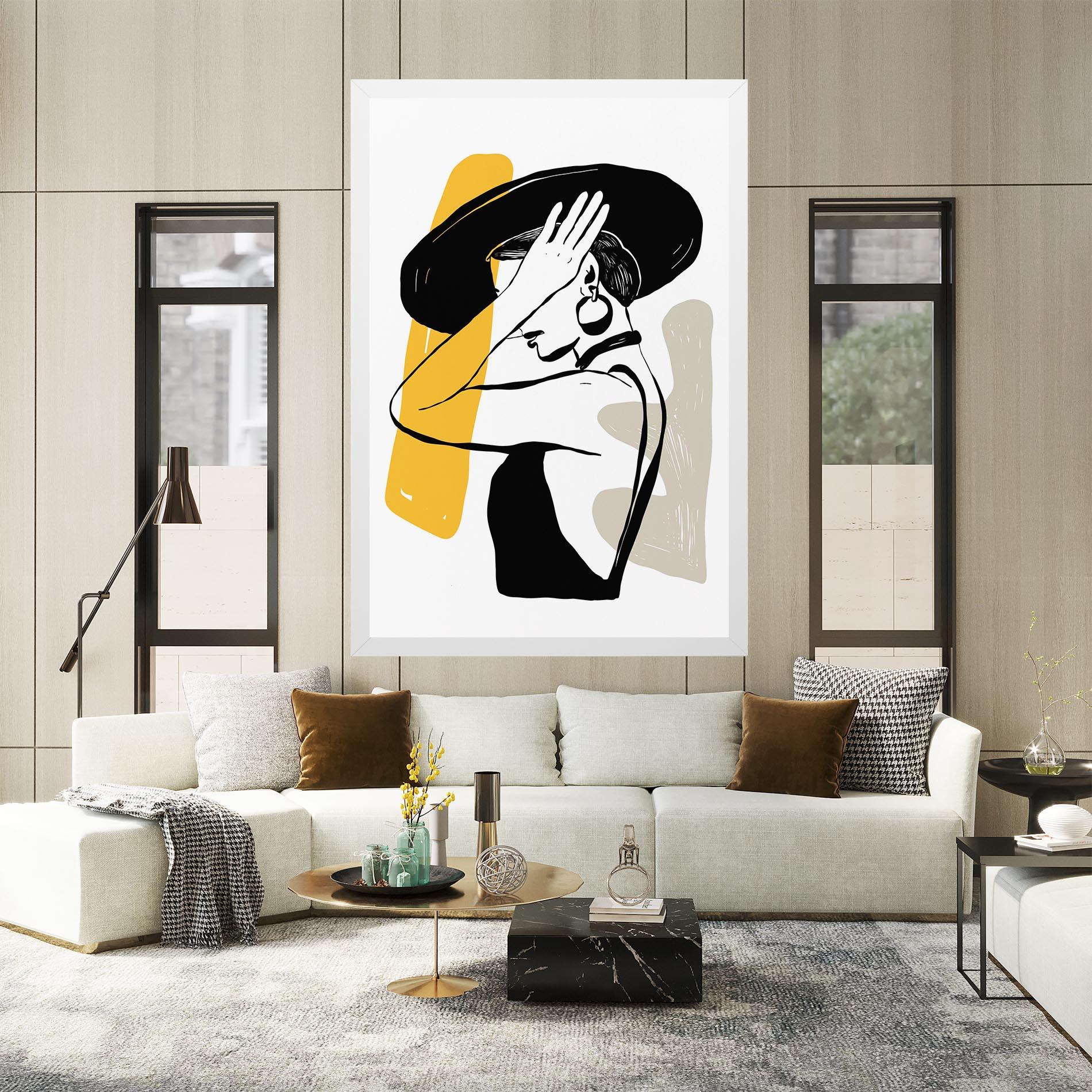 Vászonkép Big Earring mockup 2