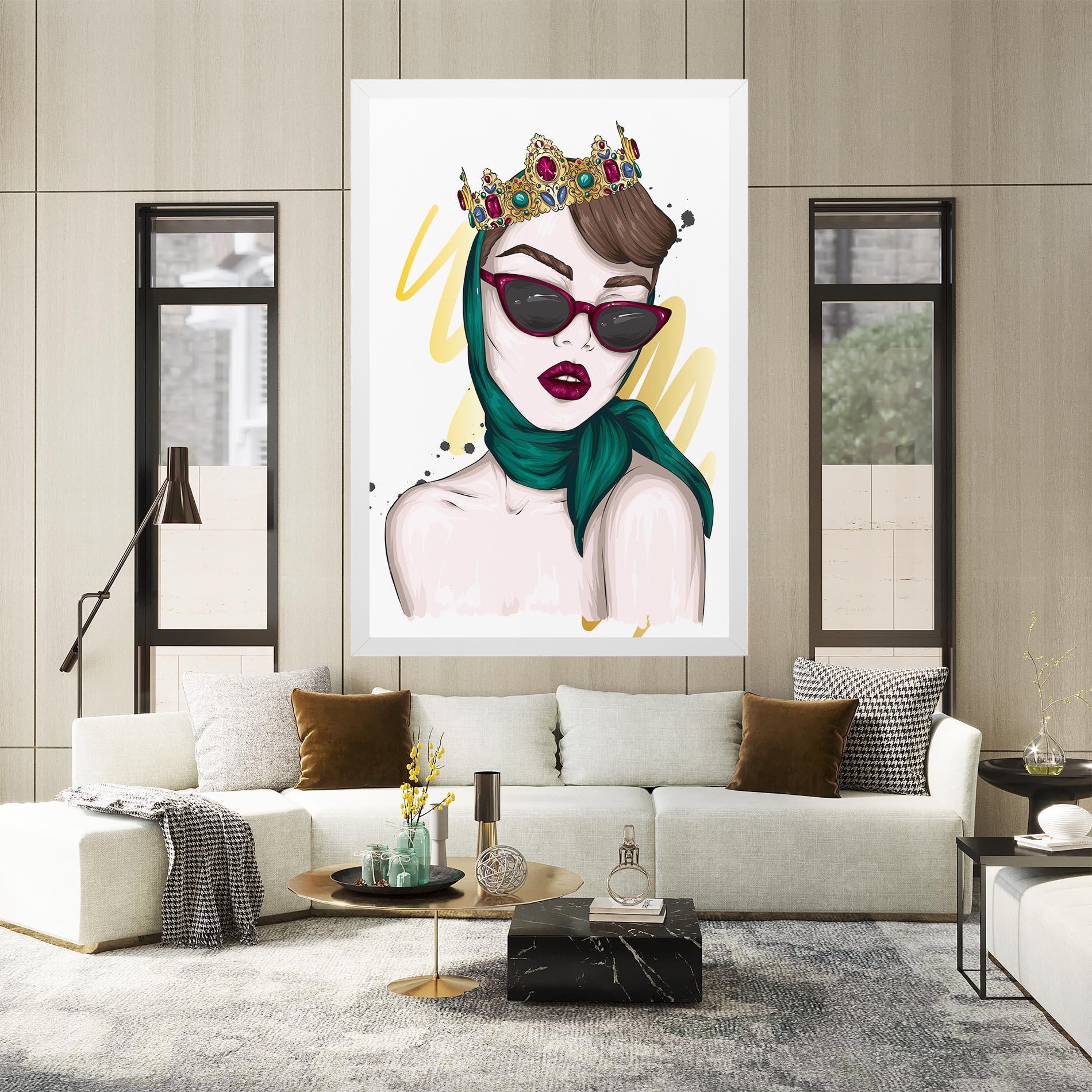 Vászonkép Diva Crown mockup 2