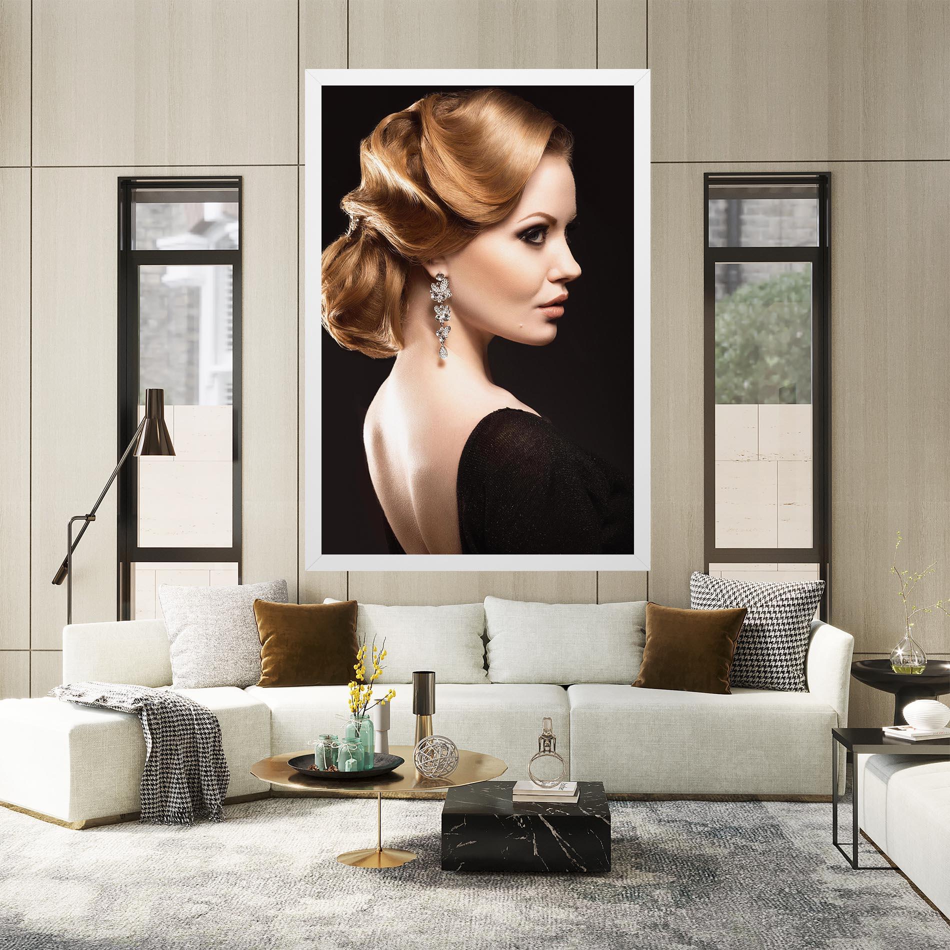 Vászonkép Elegant Earrings mockup 2