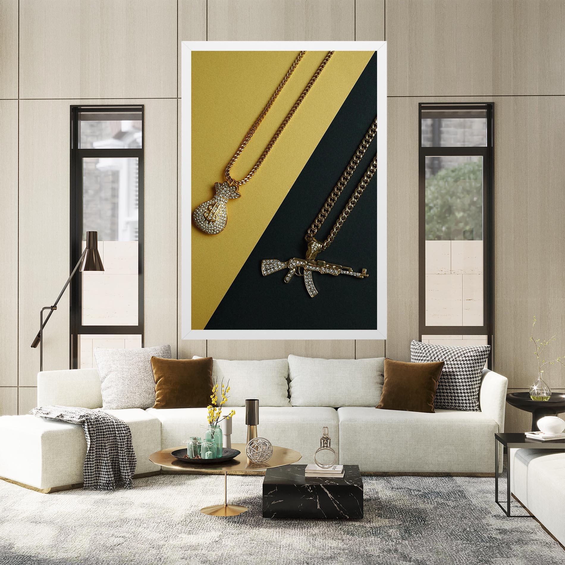 Vászonkép Gun Neckace mockup 2