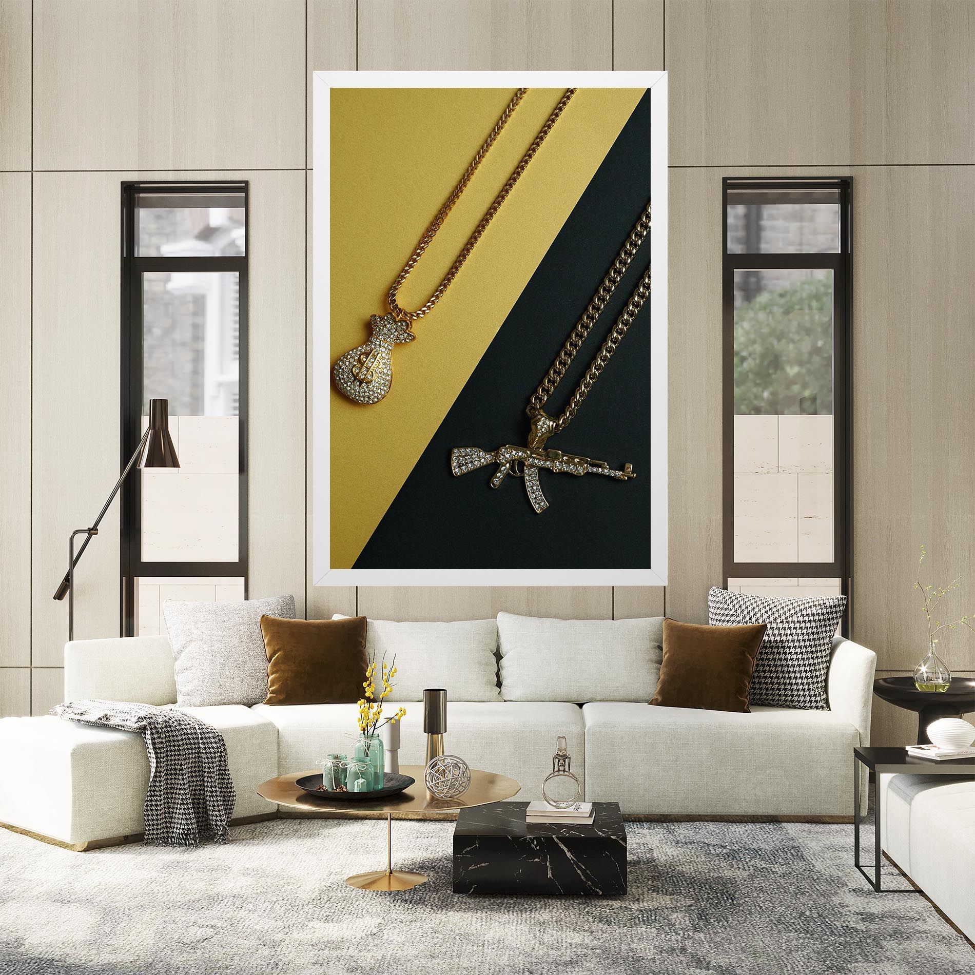 Gun Neckace mockup 2