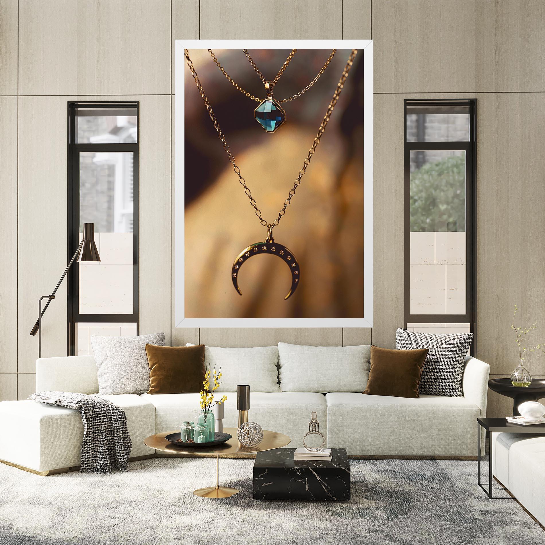 Vászonkép Moon Blue Necklace mockup 2