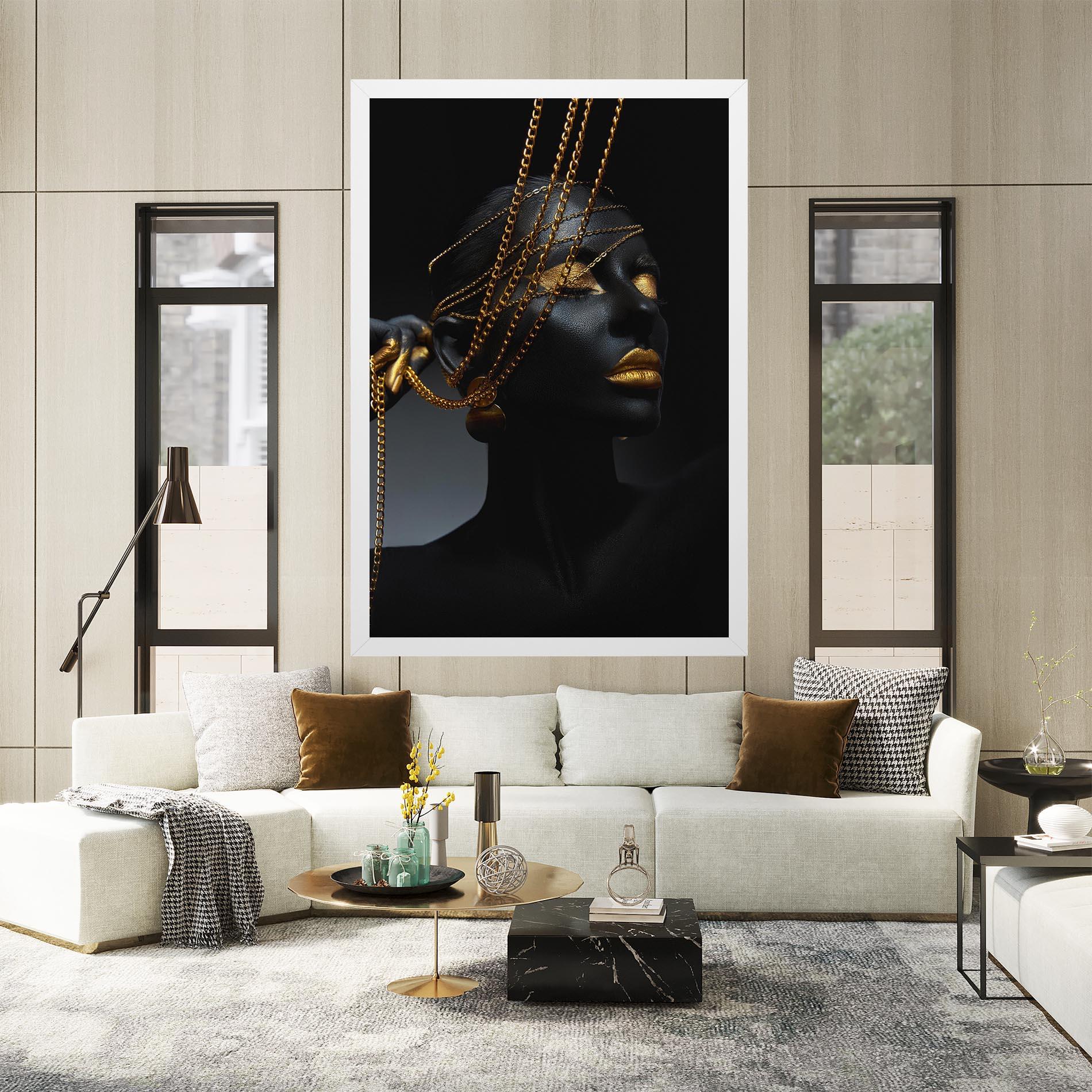 Vászonkép Pretty Gold Chain mockup 2