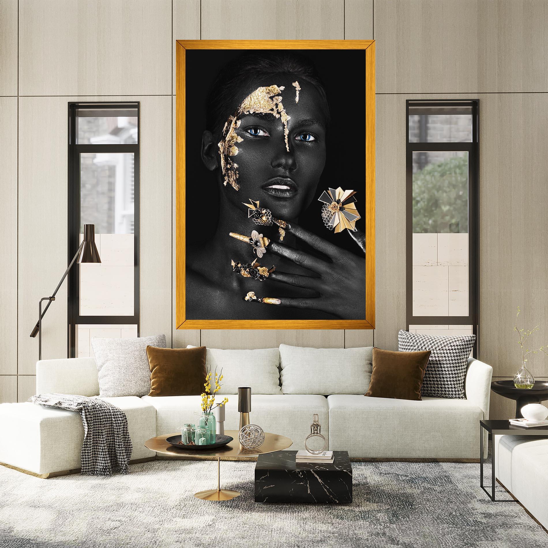 Vászonkép Black Art Makeup mockup 2