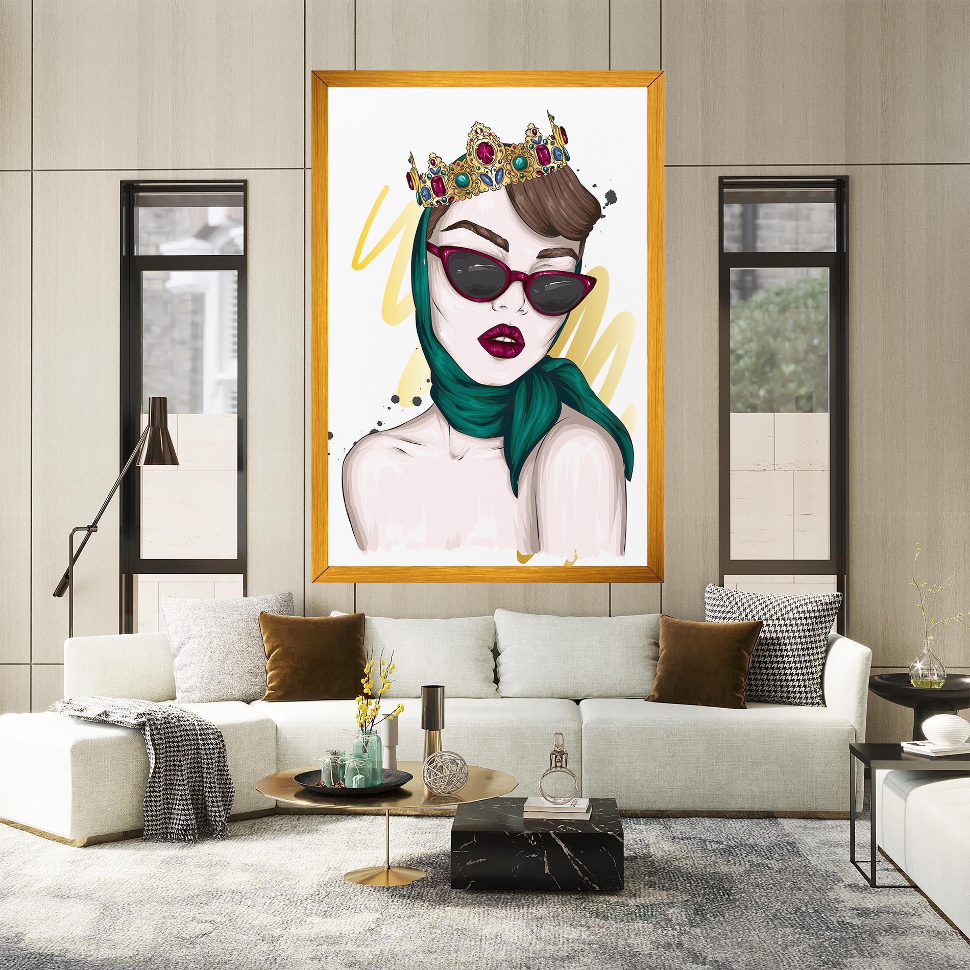 Vászonkép Diva Crown mockup 2