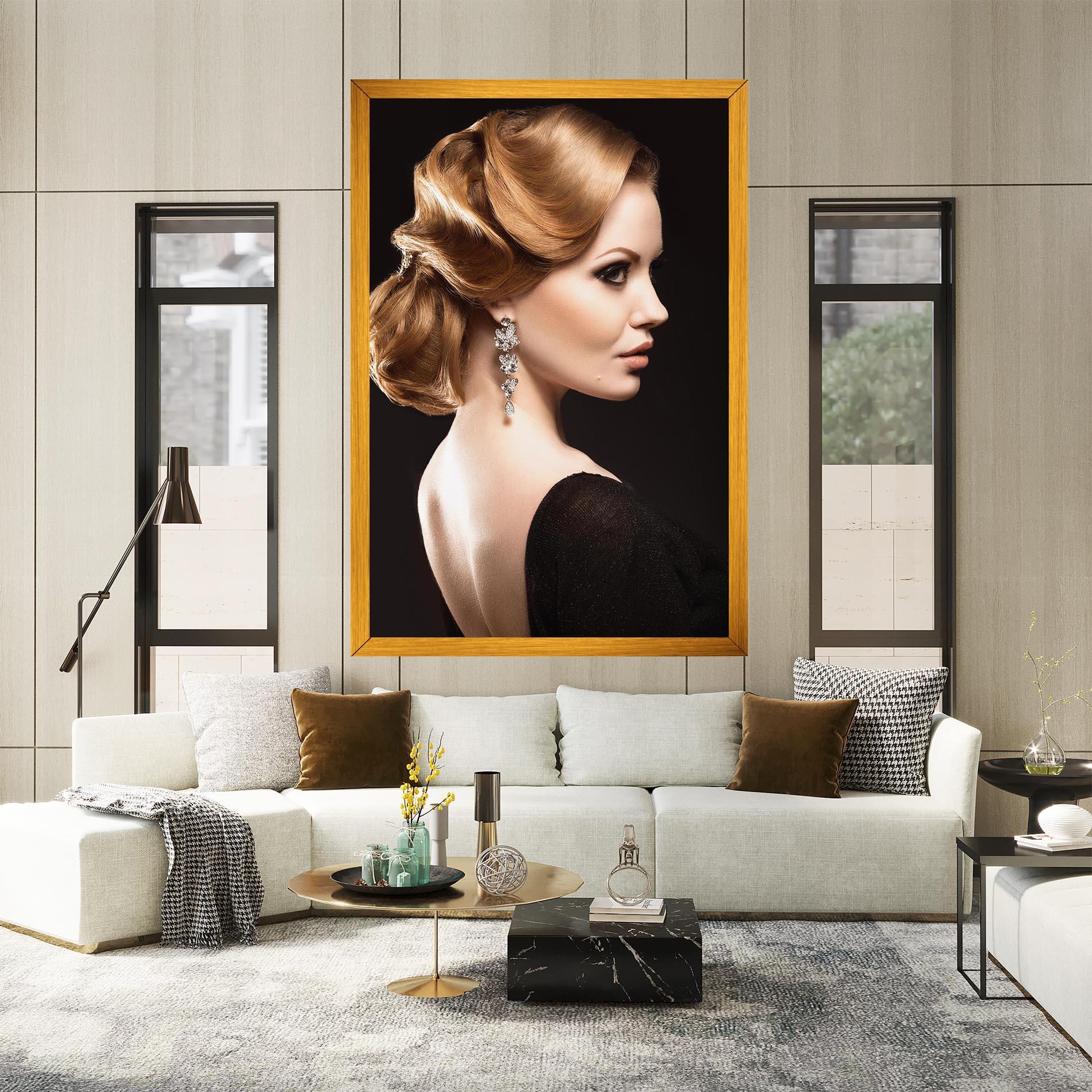 Vászonkép Elegant Earrings mockup 2