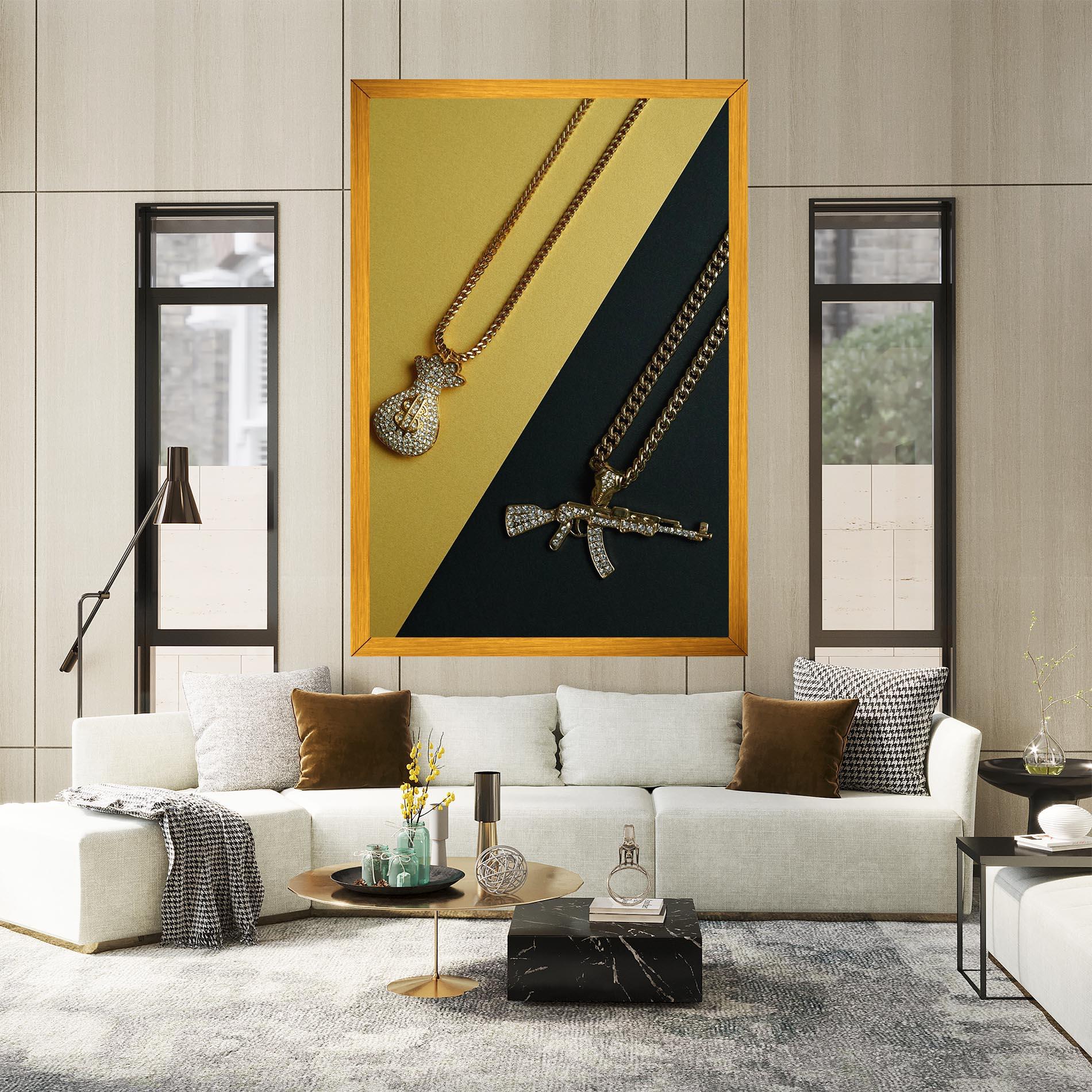 Vászonkép Gun Neckace mockup 2