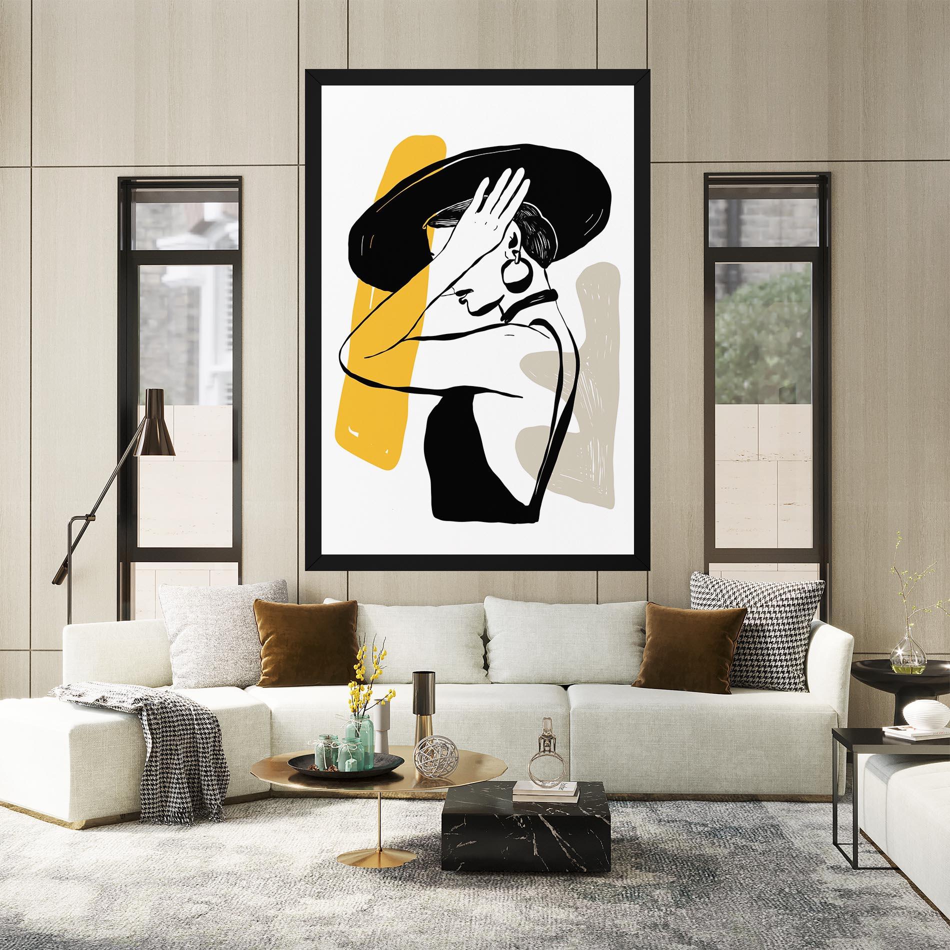 Vászonkép Big Earring mockup 2