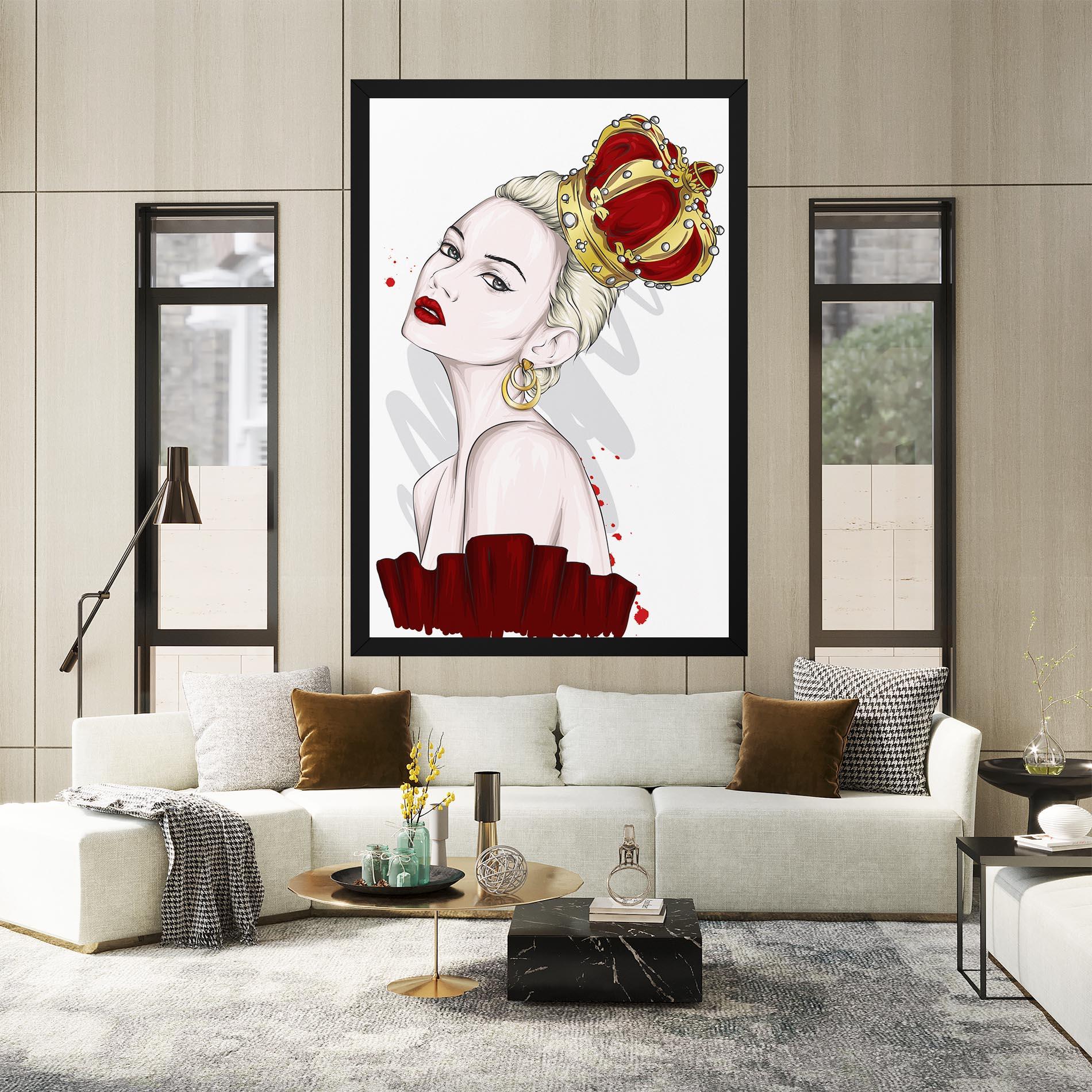 Vászonkép Big Red Crown mockup 2